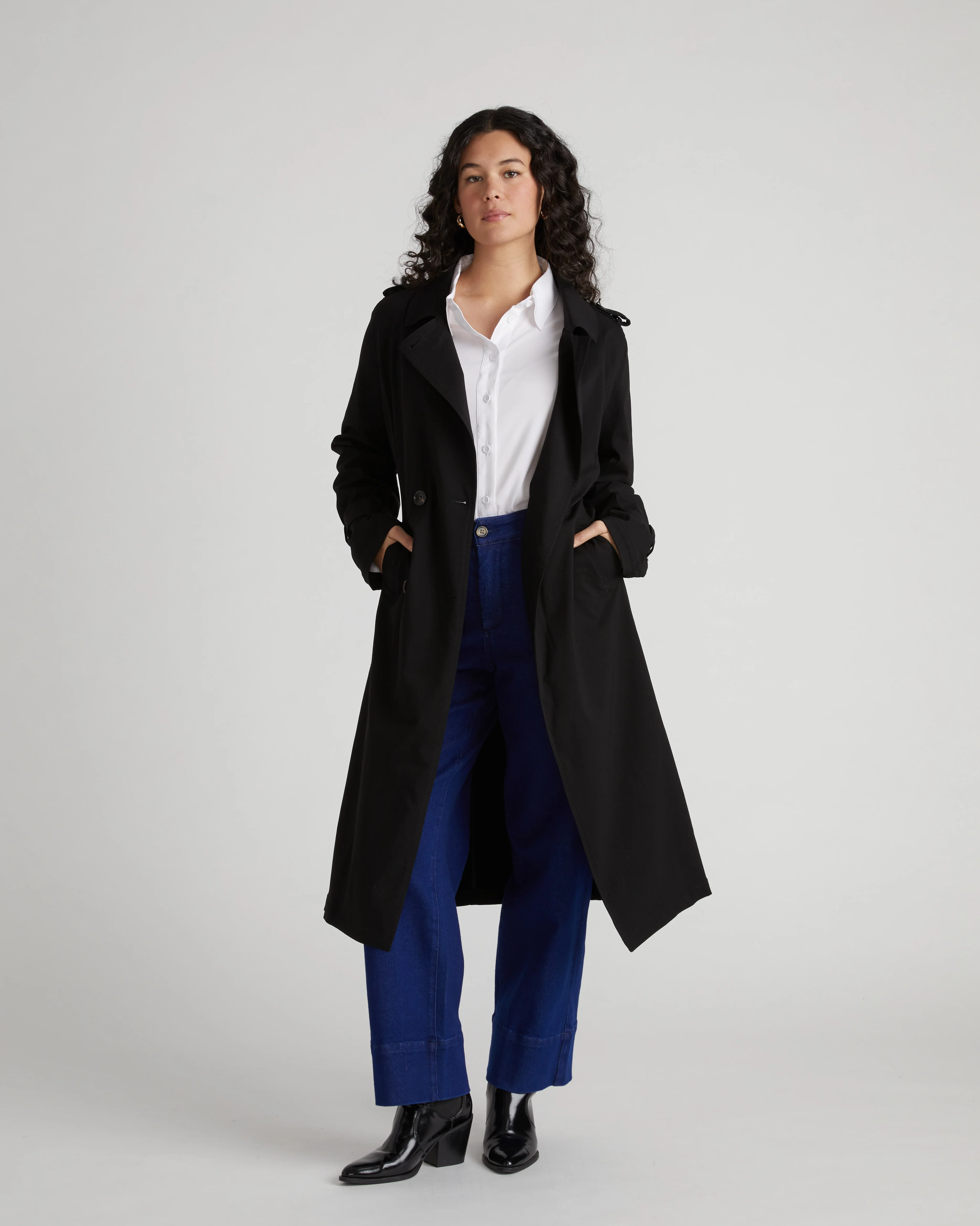 Henning x US Park Soft Trench - Black - Image 8