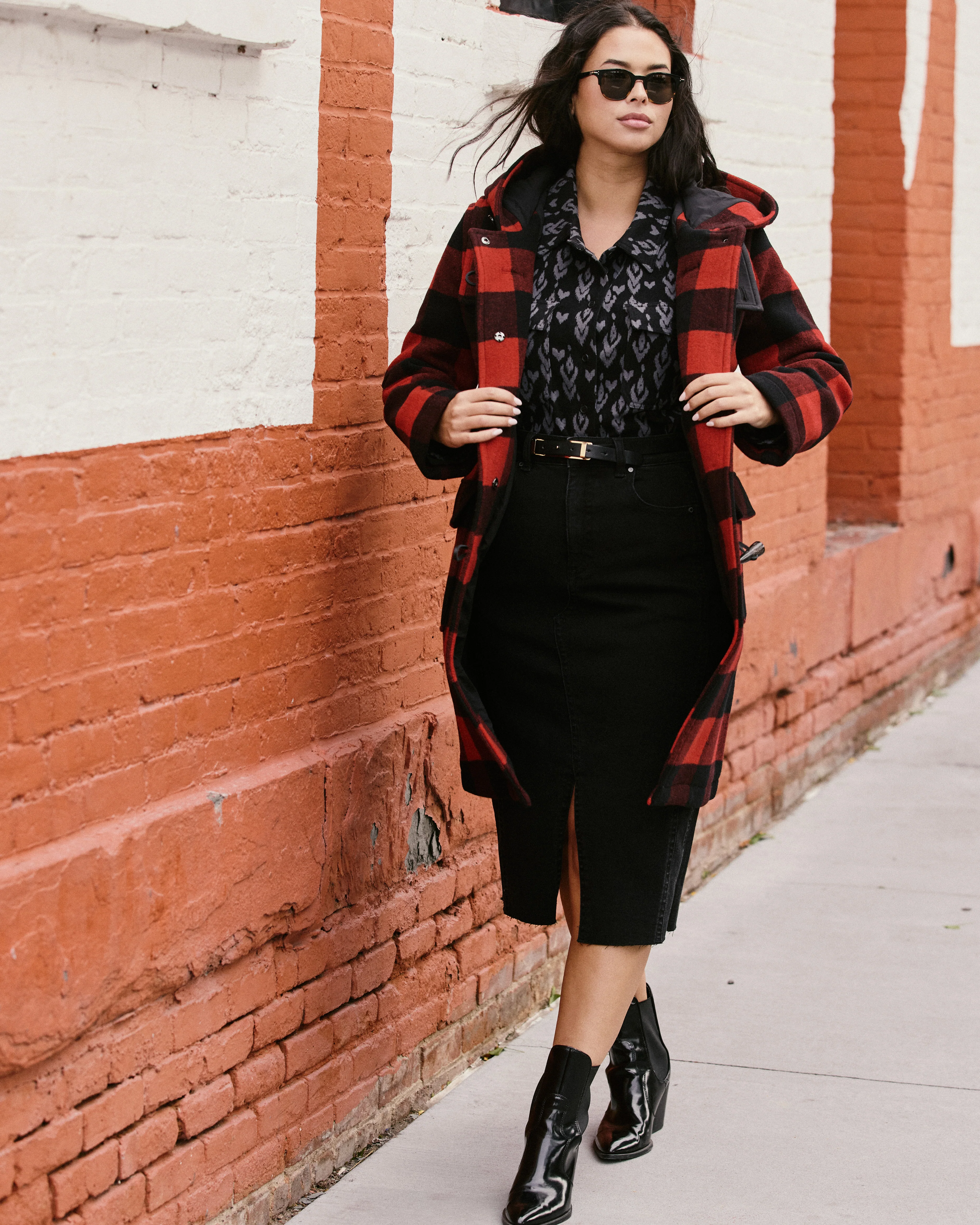 Highlands Duffle Coat - Red Buffalo Check - Image 2