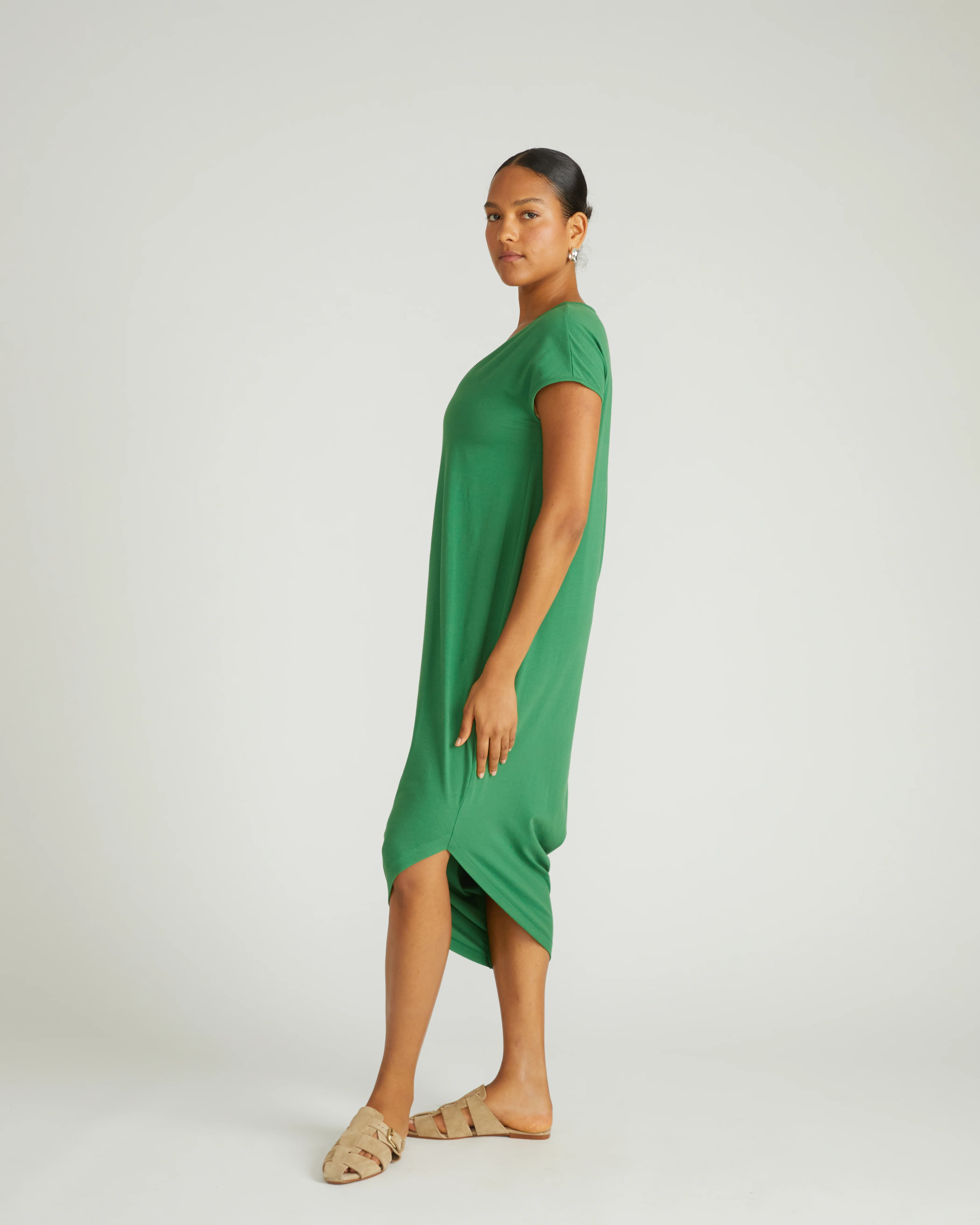 Iconic Geneva V-Neck Dress - Clover - Image 5