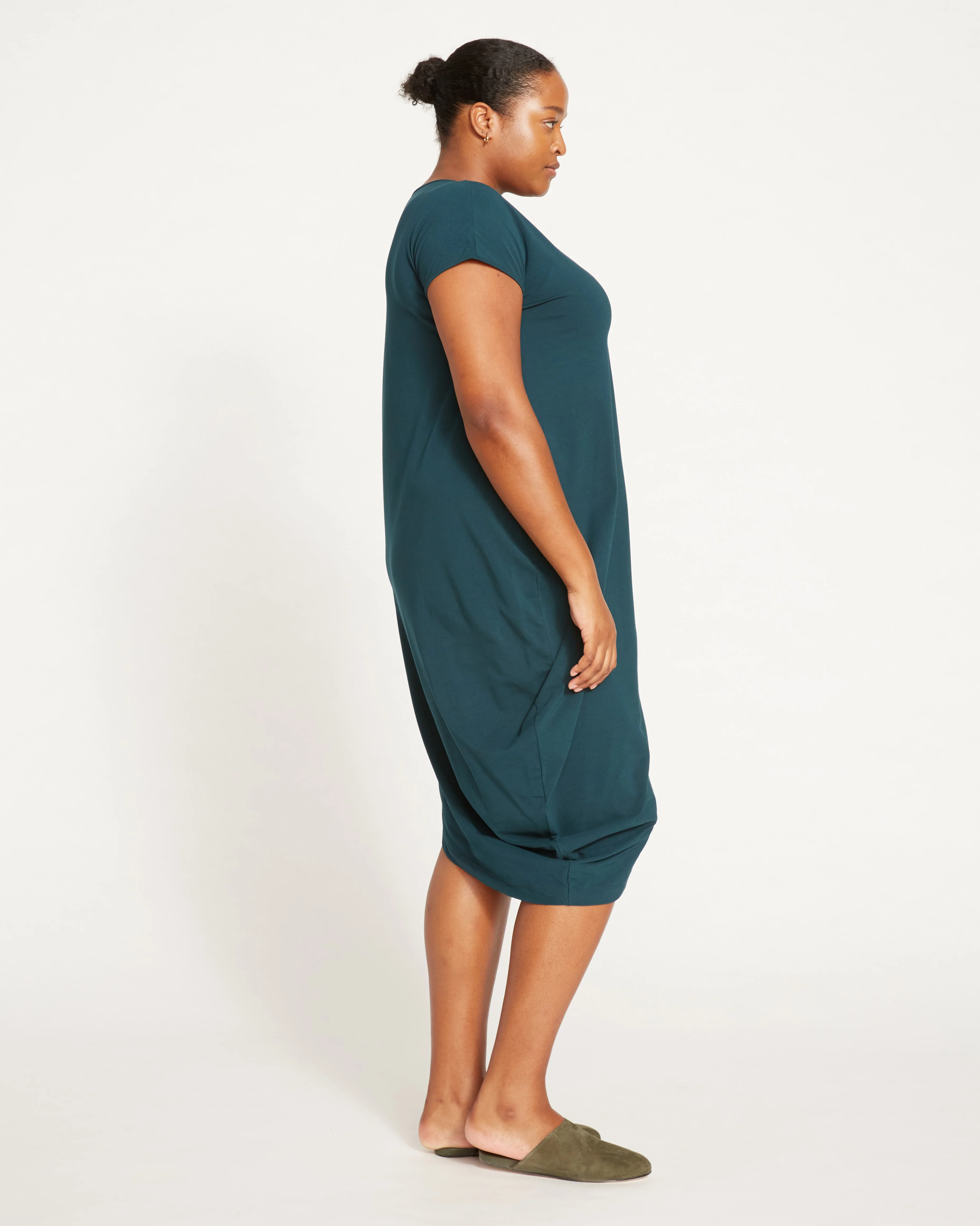 Iconic Geneva V-Neck Dress - Deep Sea - Image 3
