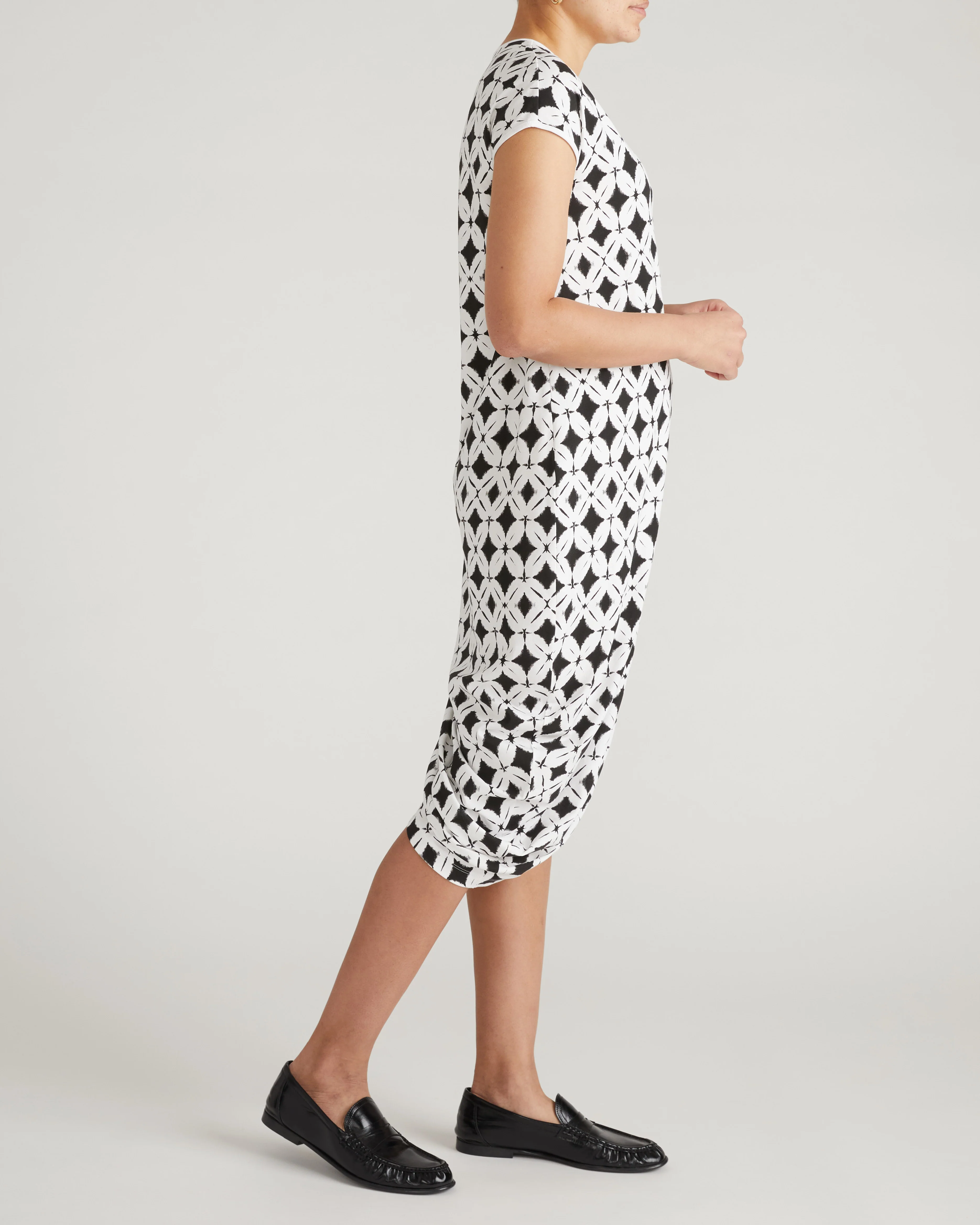 Iconic Geneva V-Neck Dress - Eclipse Print - Image 3