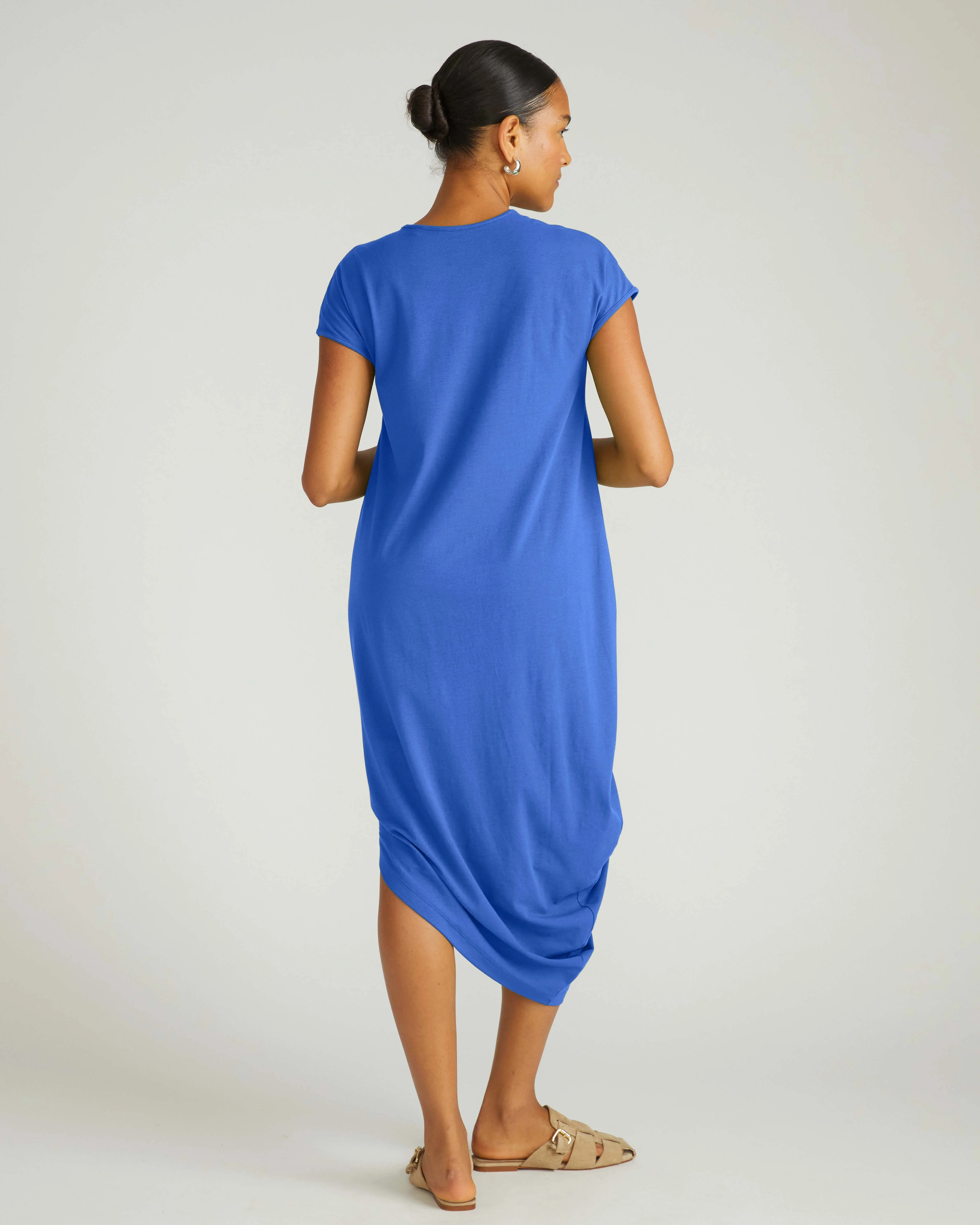 Iconic Geneva V-Neck Dress - Lapis - Image 4
