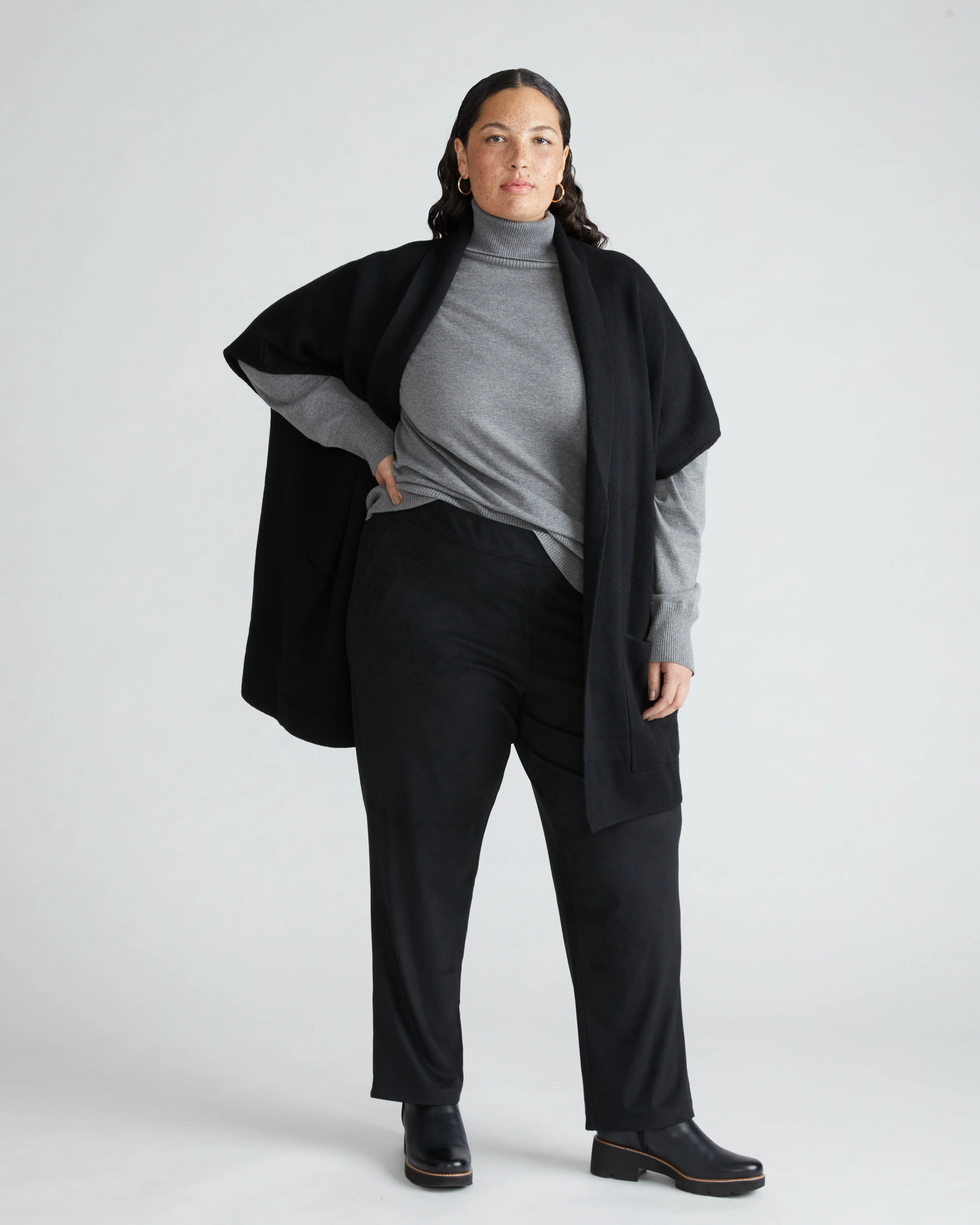 Jennifer Faux Suede Pants - Black - Image 2