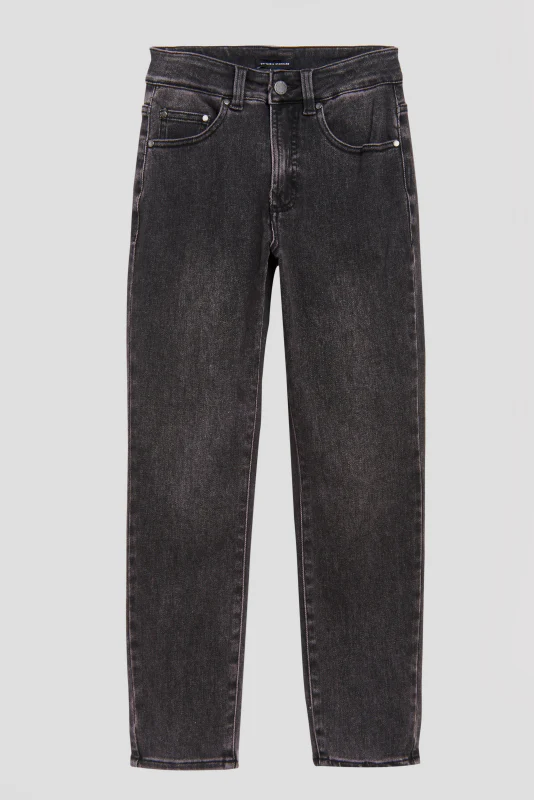 Joni High Rise Curve Slim Leg Jeans 32 Inch - Soft Black - Image 2