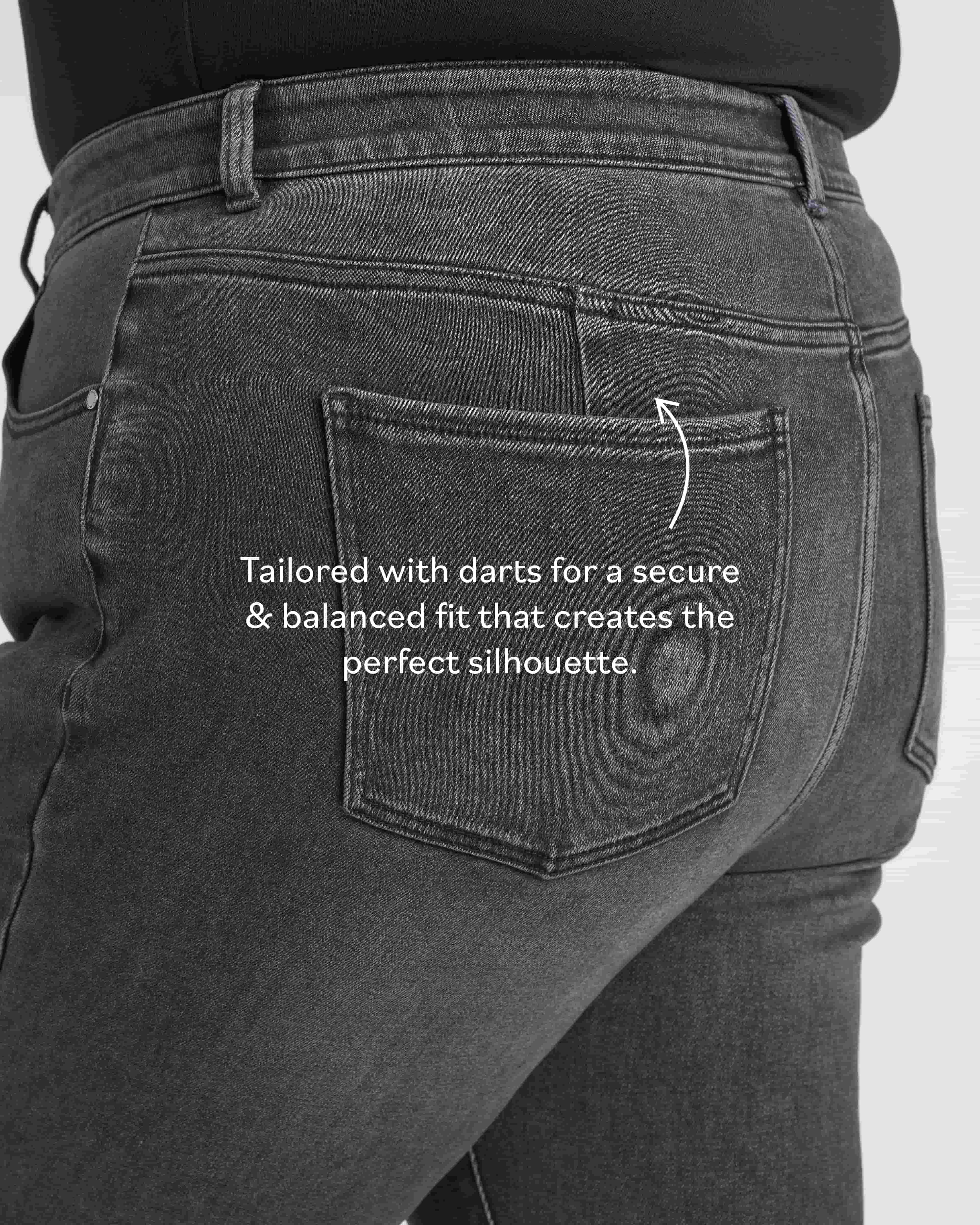 Joni High Rise Curve Slim Leg Jeans 27 Inch - Soft Black - Image 7