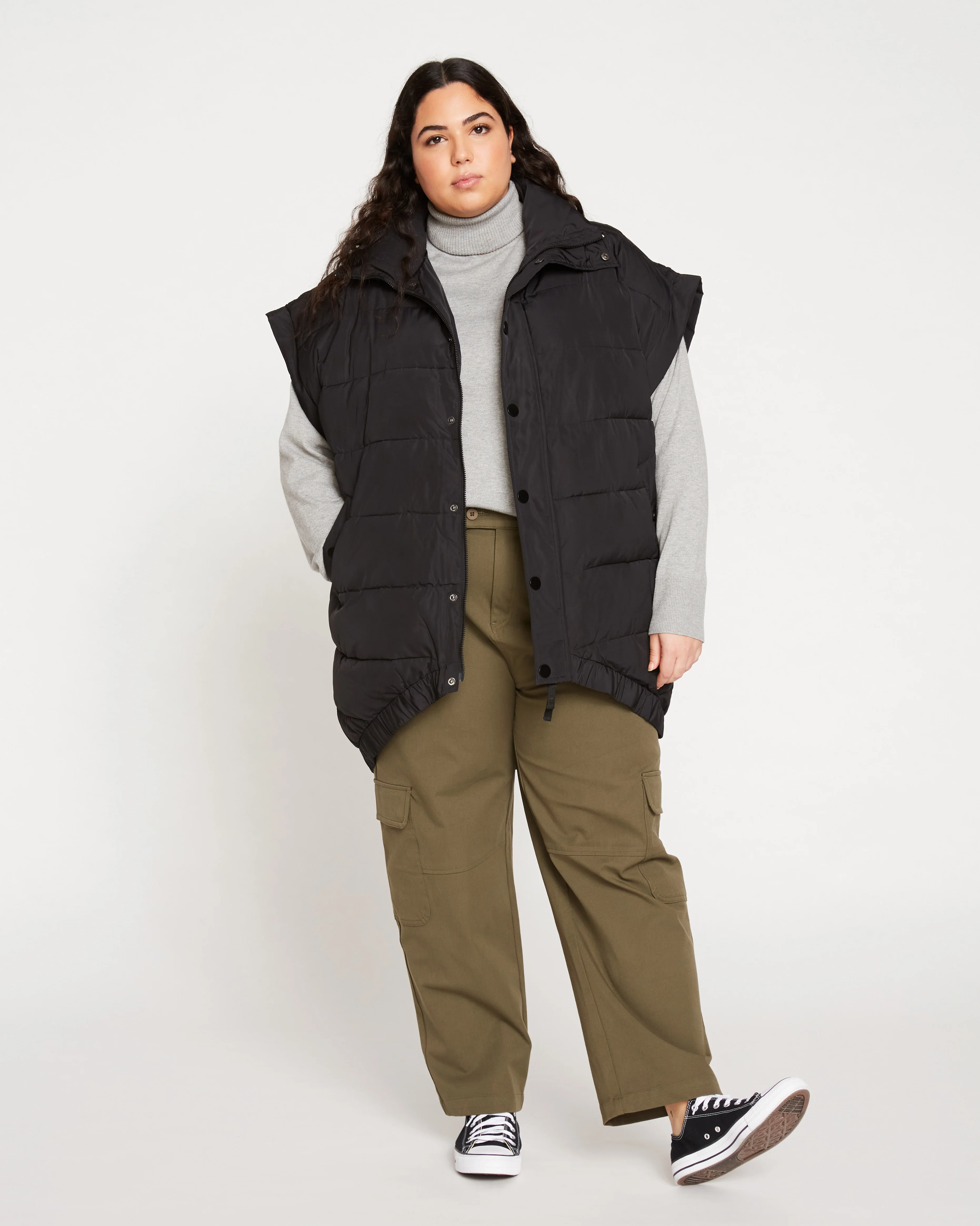 Karlee Stretch Cotton Twill Cargo Pants - Ivy - Image 3