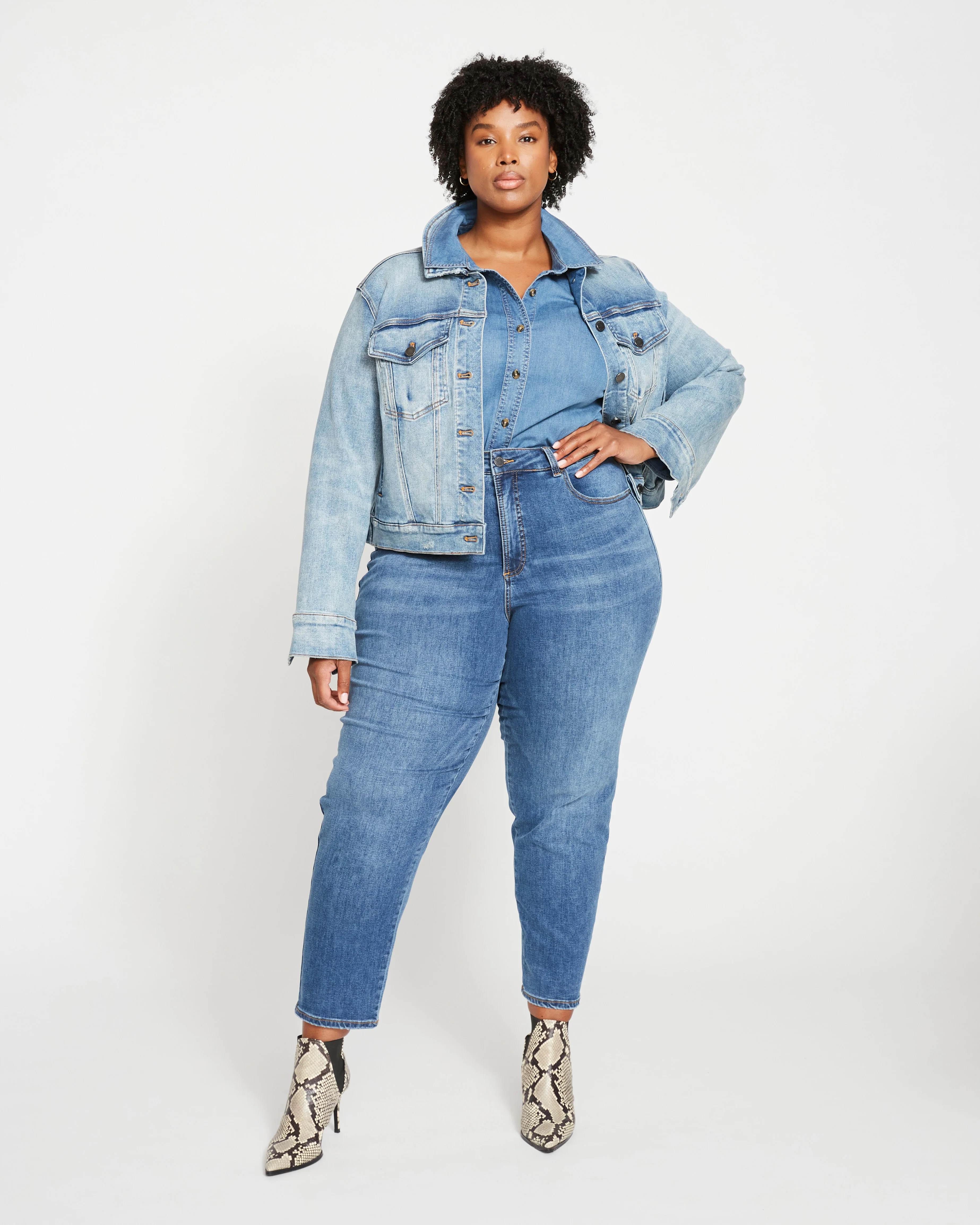 Kelsey Denim Jacket - Light Blue - Image 3