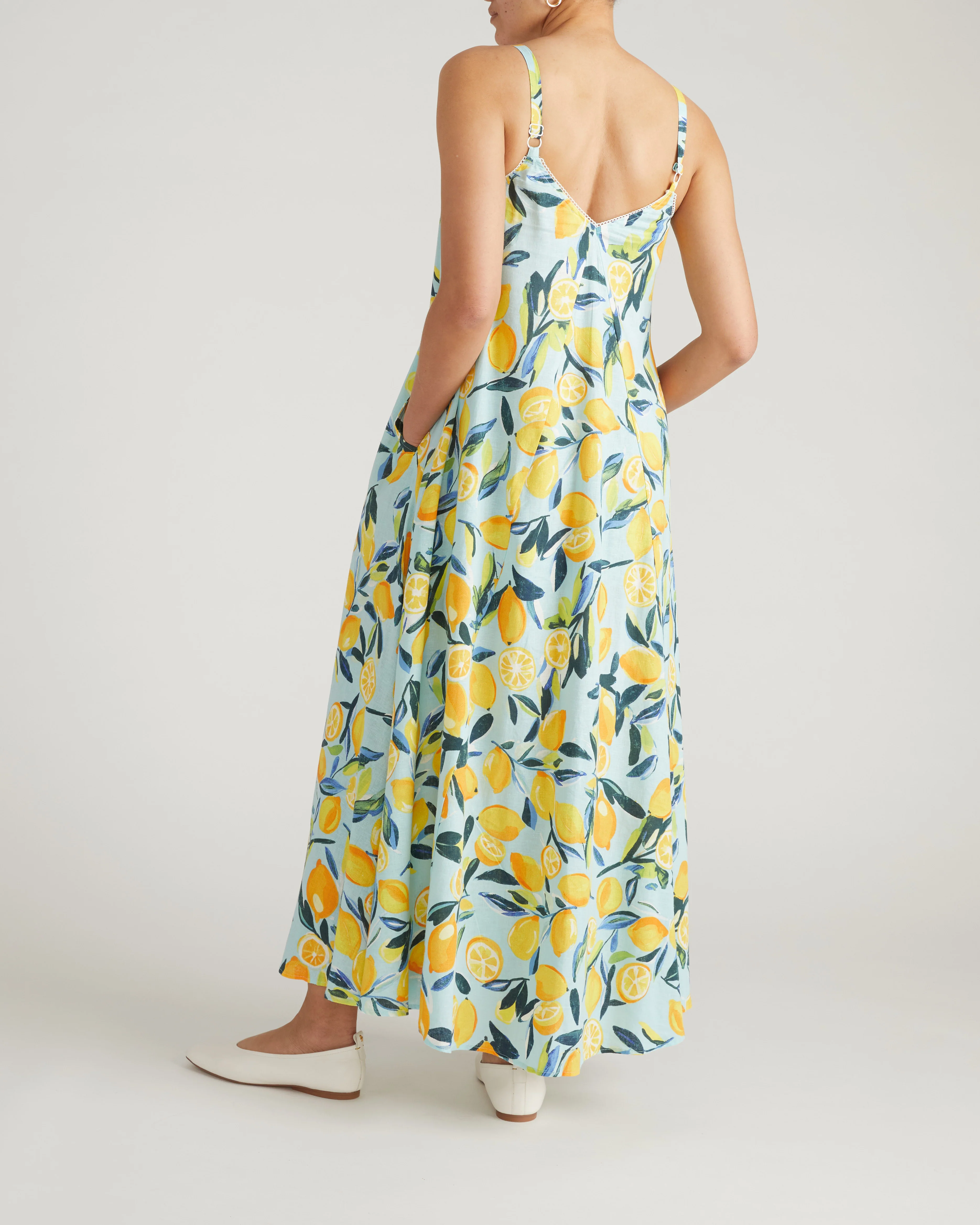 Kite Linen Dress - Limoncello Print - Image 7