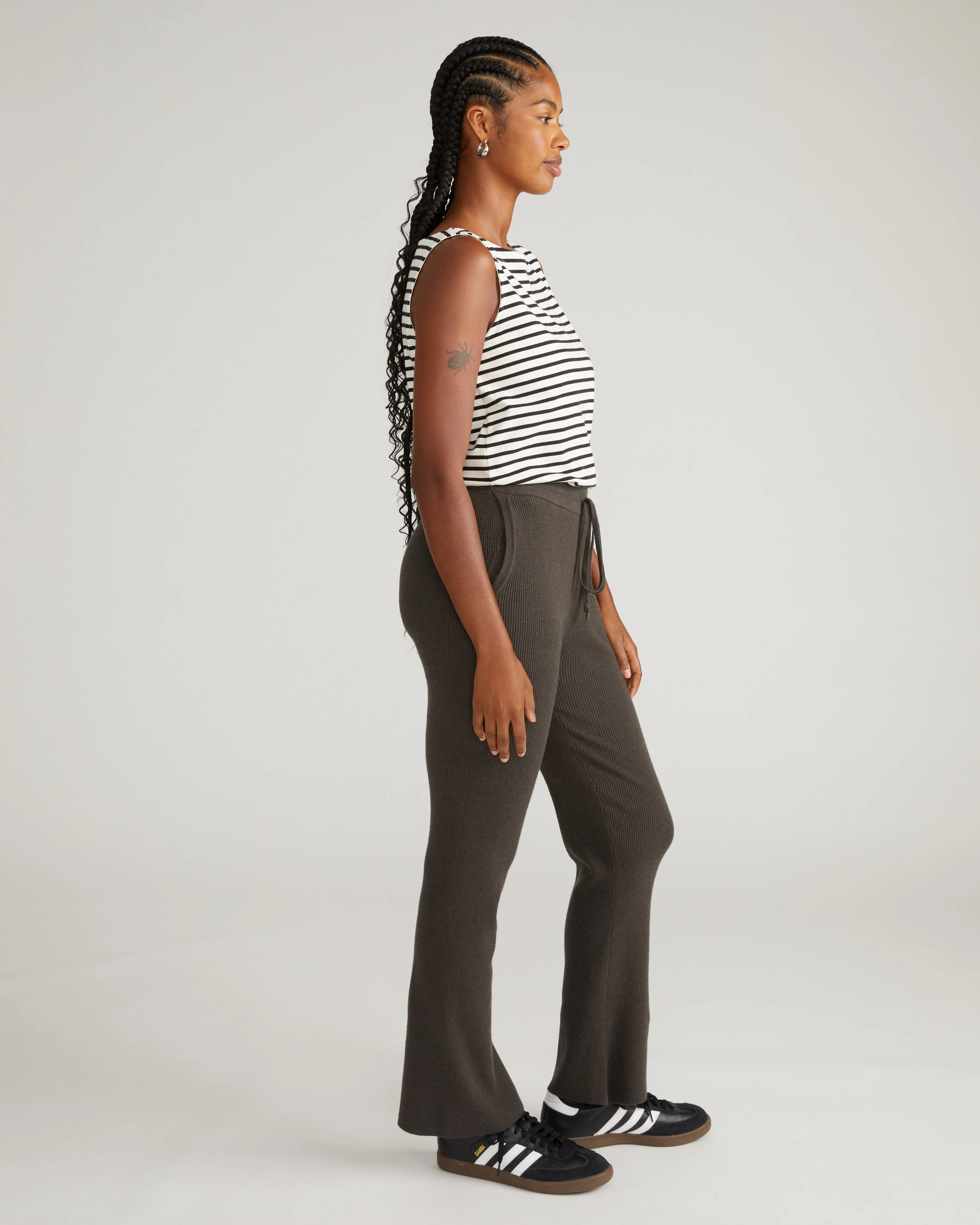 Knitted Mila Pants - Graphite - Image 3