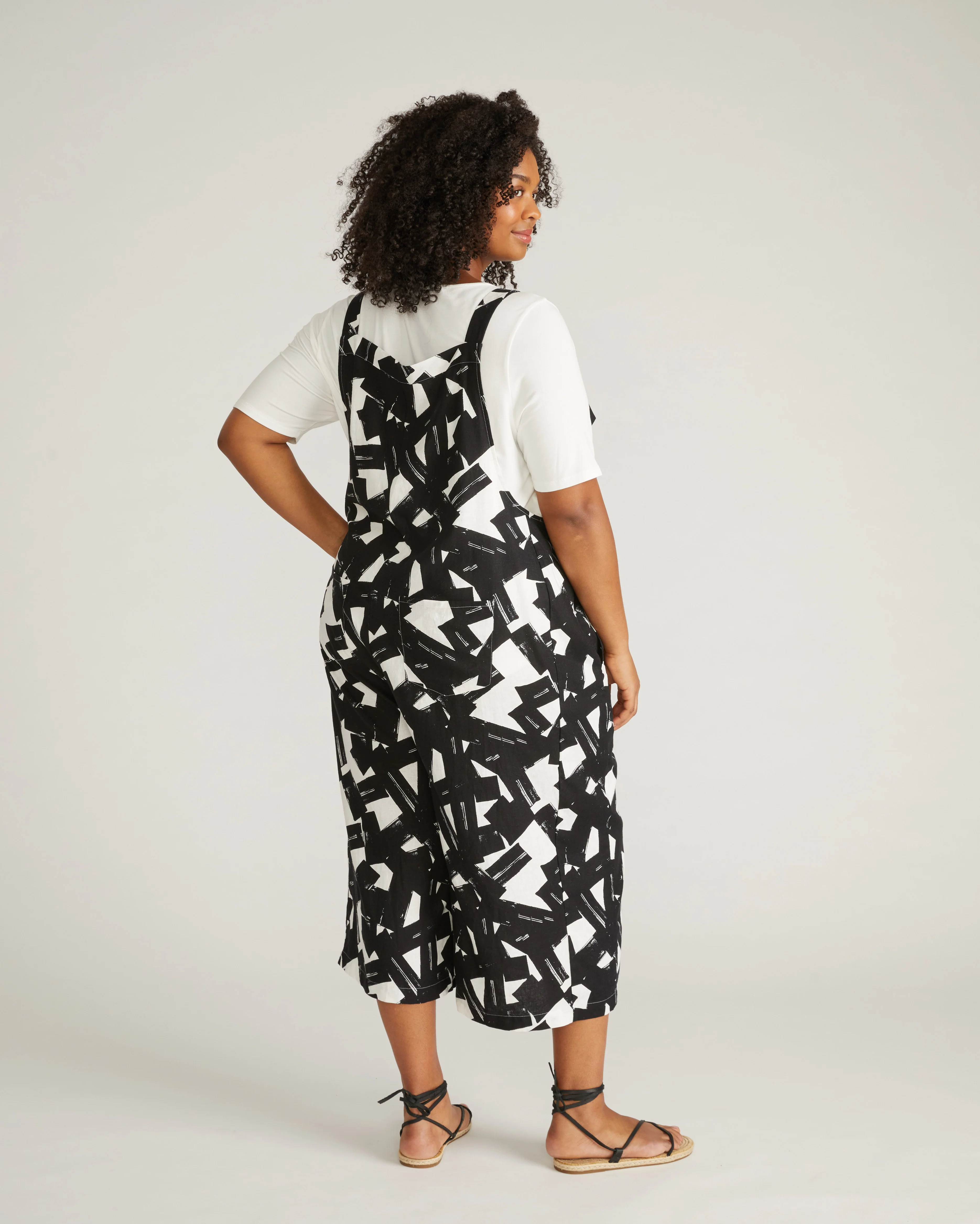 Kora Linen Overalls - Santiago Print - Image 3