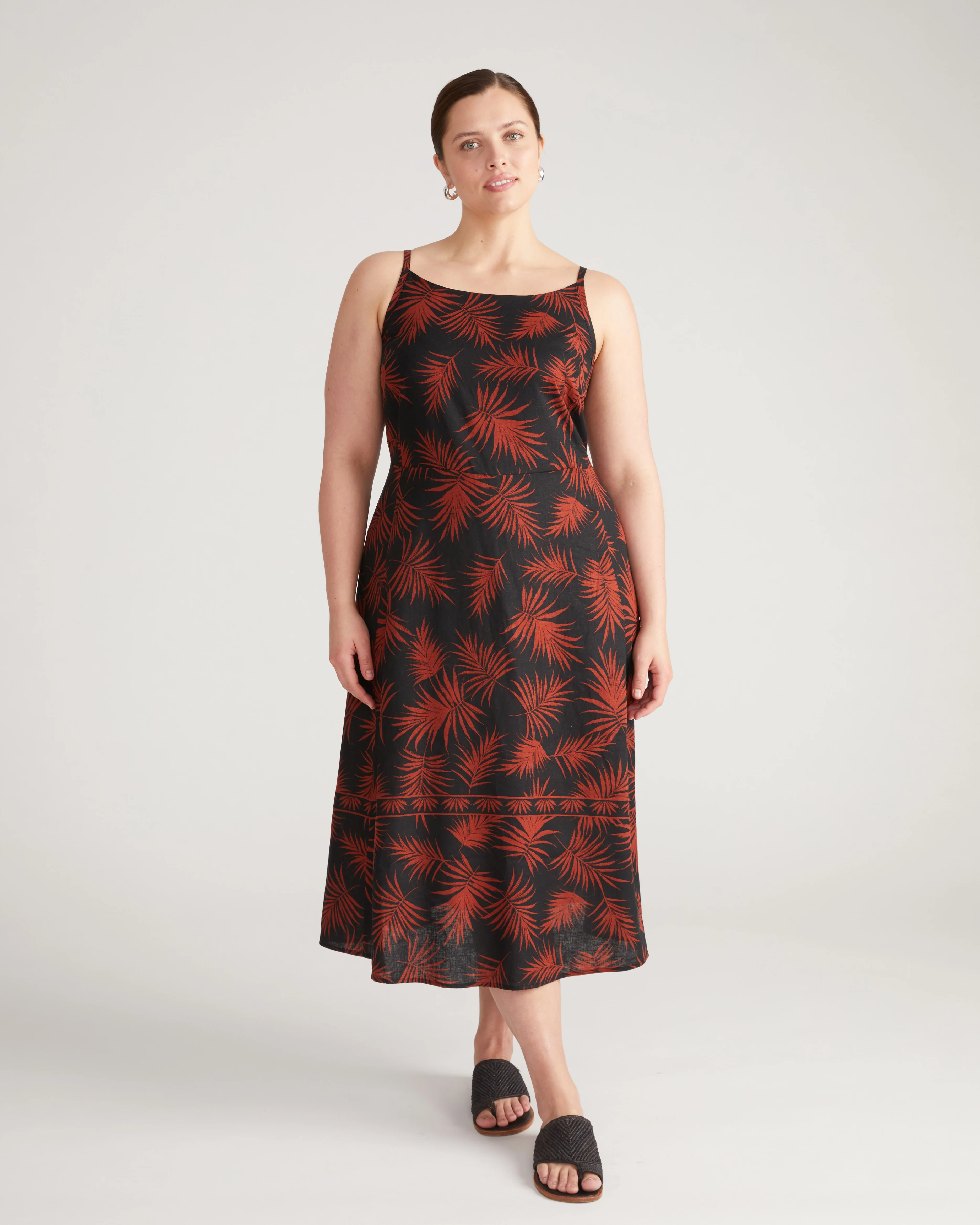 Kuki Linen Midi Dress - Bohem Print - Image 2