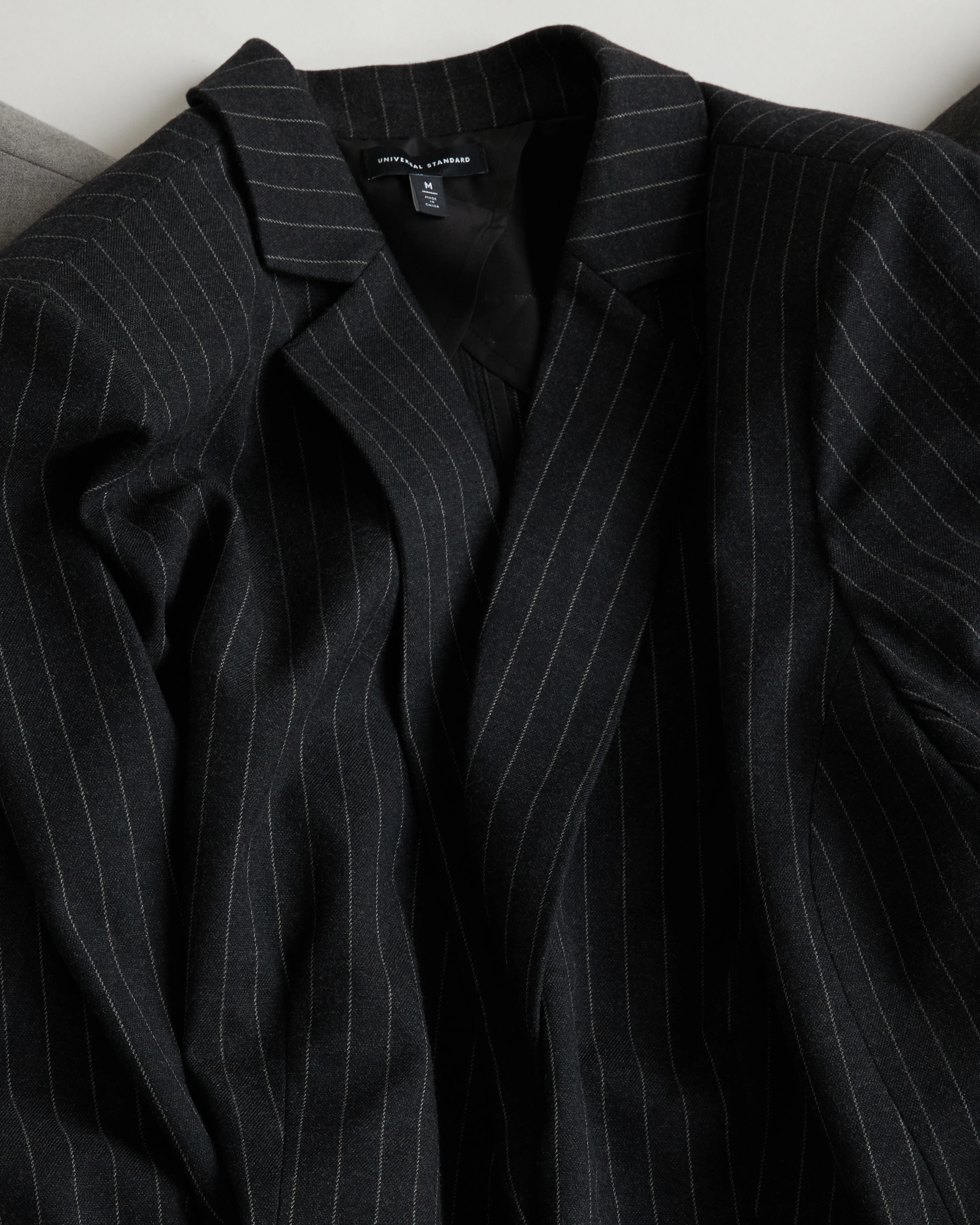 The Pinstripe Blazer - Graphite - Image 10