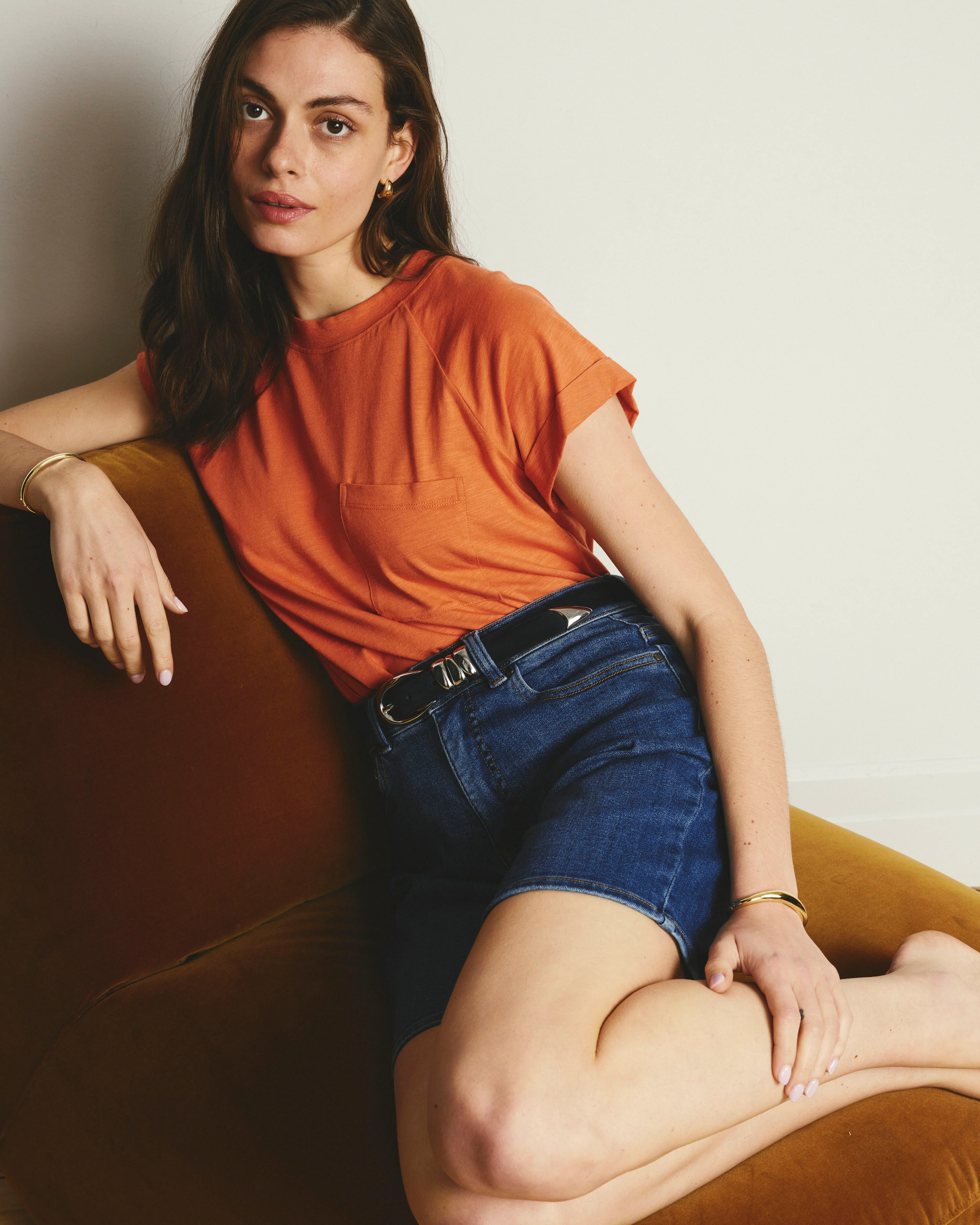Light-As-Air Boy Tee - Italian Orange - Image 2