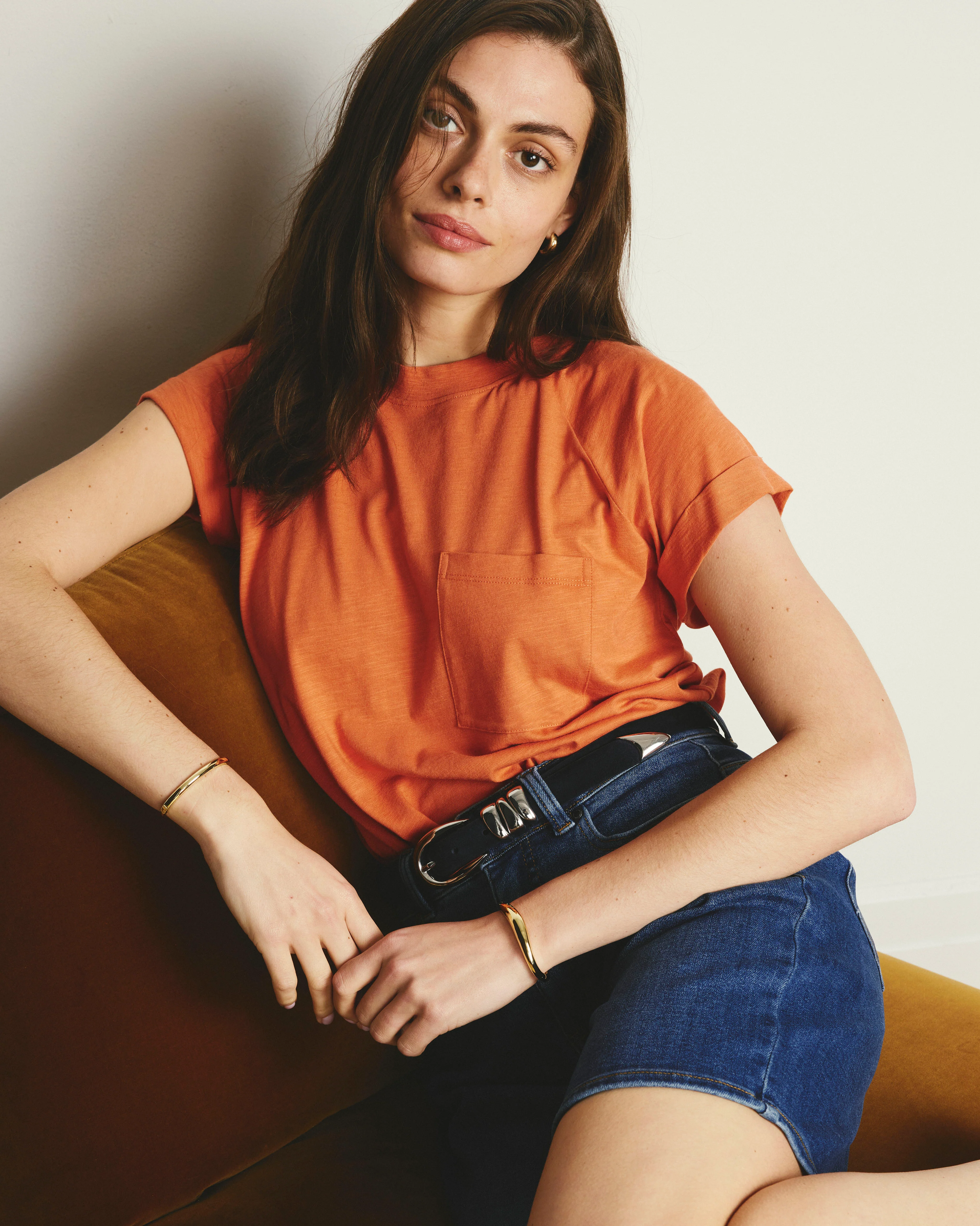 Light-As-Air Boy Tee - Italian Orange - Image 4