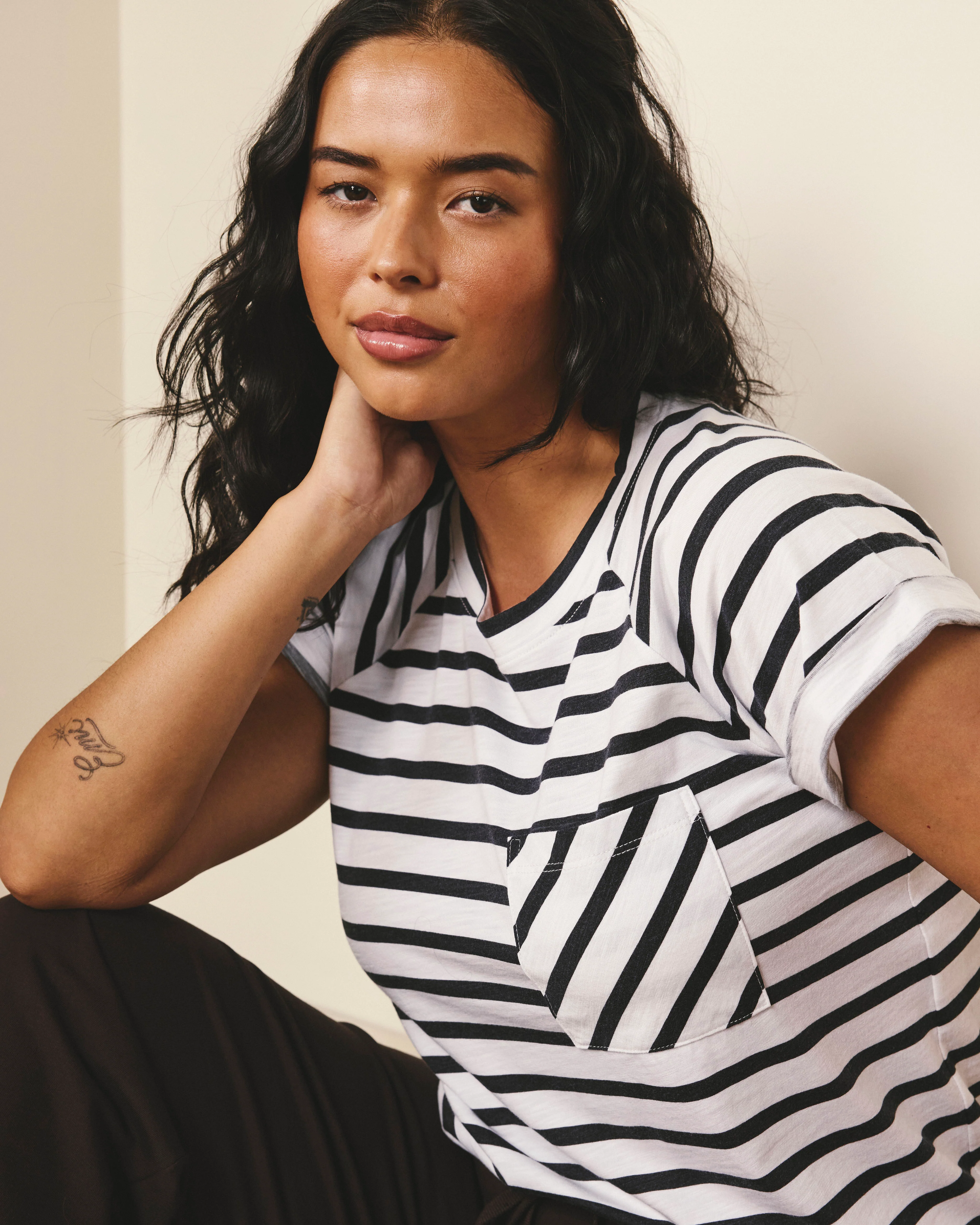 Light-As-Air Boy Tee - Zen Stripe - Image 3