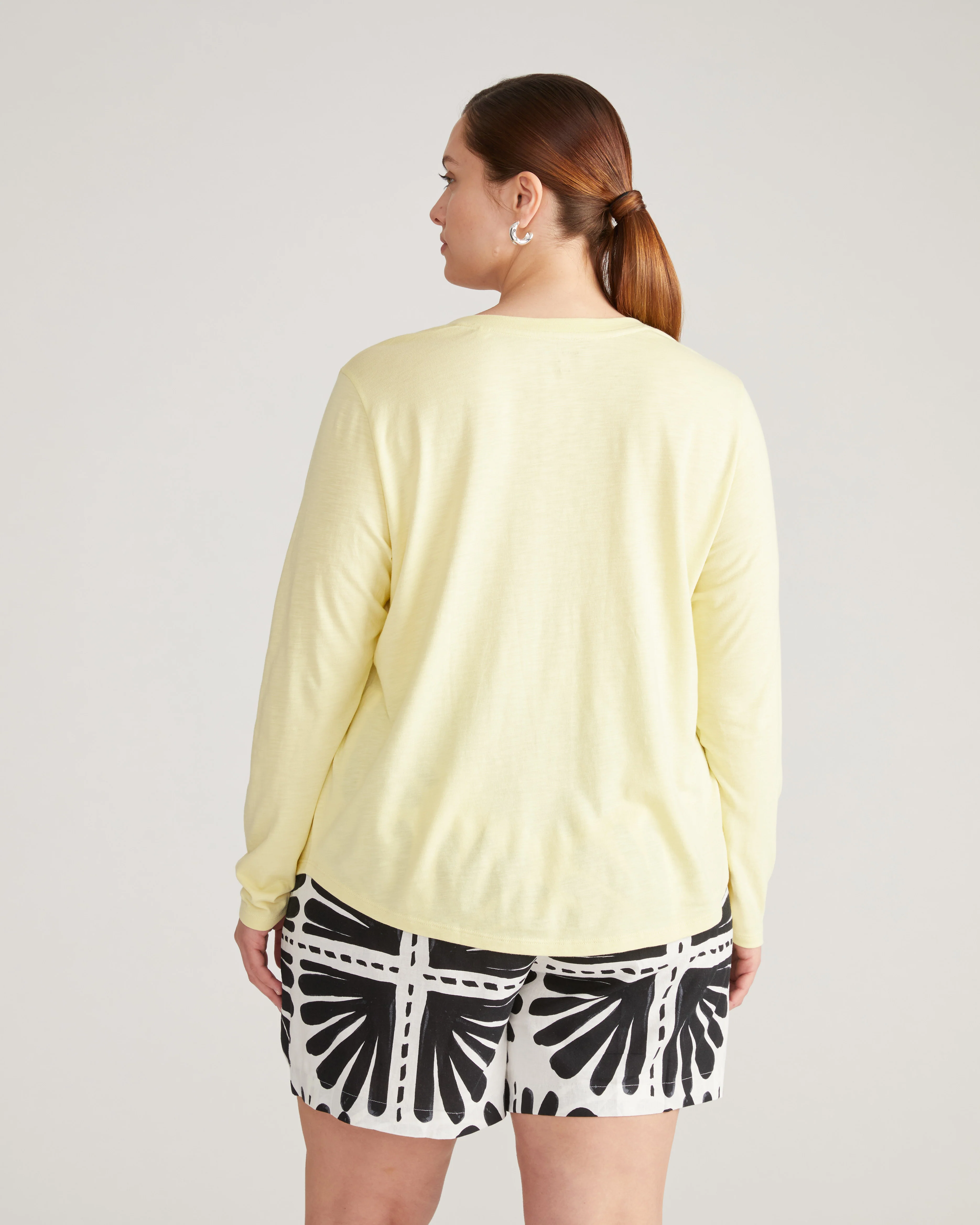 Light-As-Air Long Sleeve V Neck Tee - Twinkle - Image 3