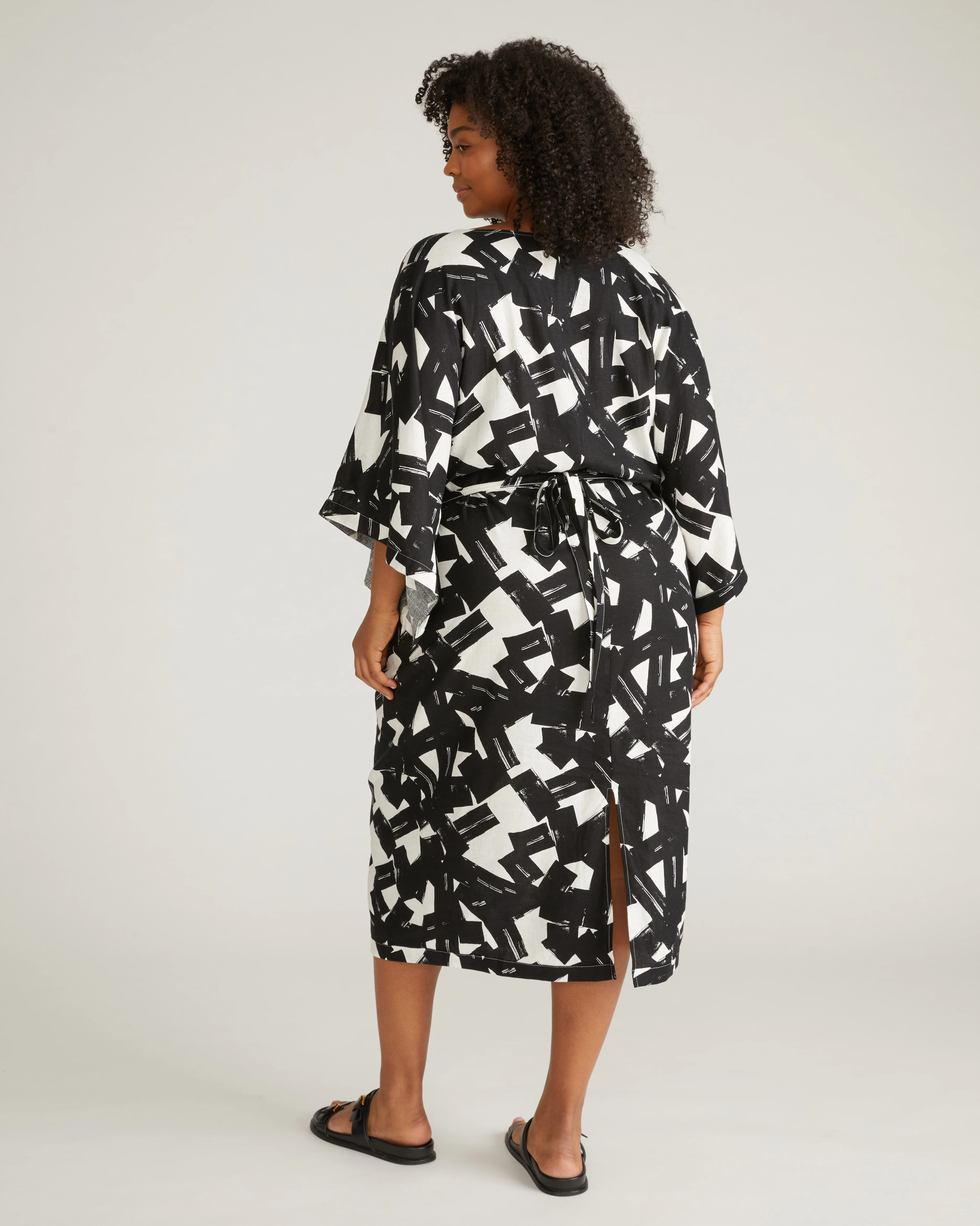 Lio Linen Dress - Santiago Print - Image 7