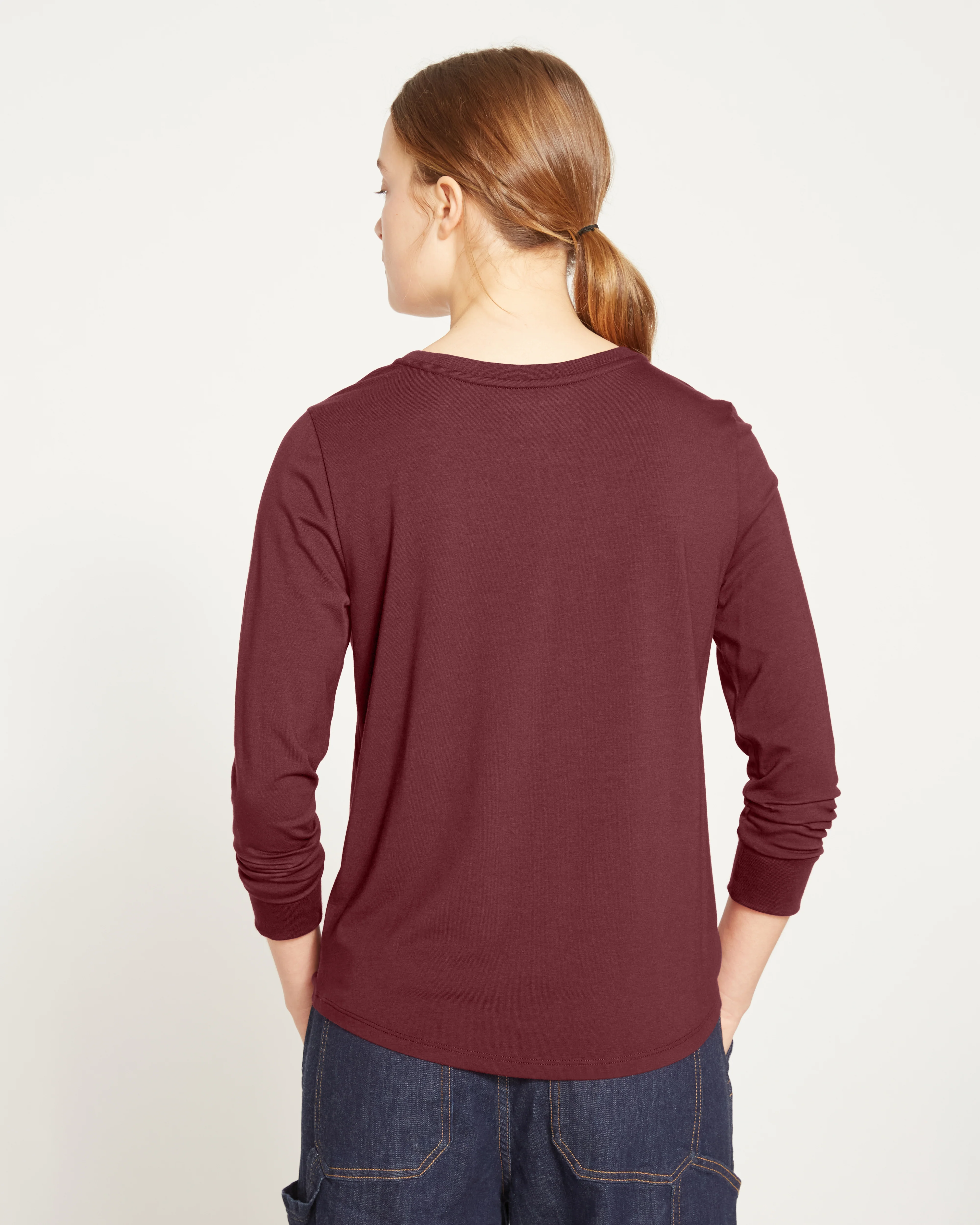 Long Sleeve Tee Rex - Black Cherry - Image 3