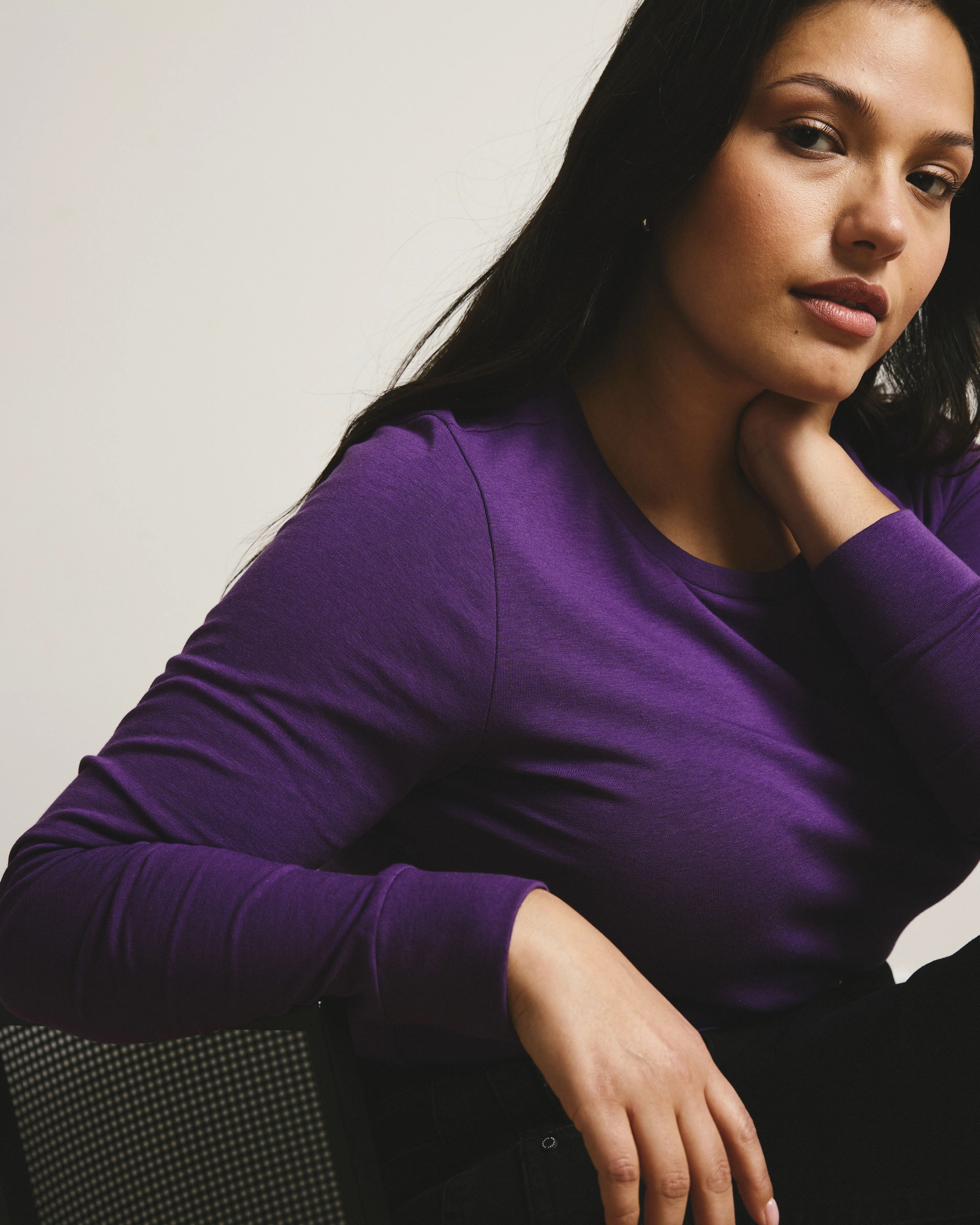 Long Sleeve Tee Rex - Grape - Image 2