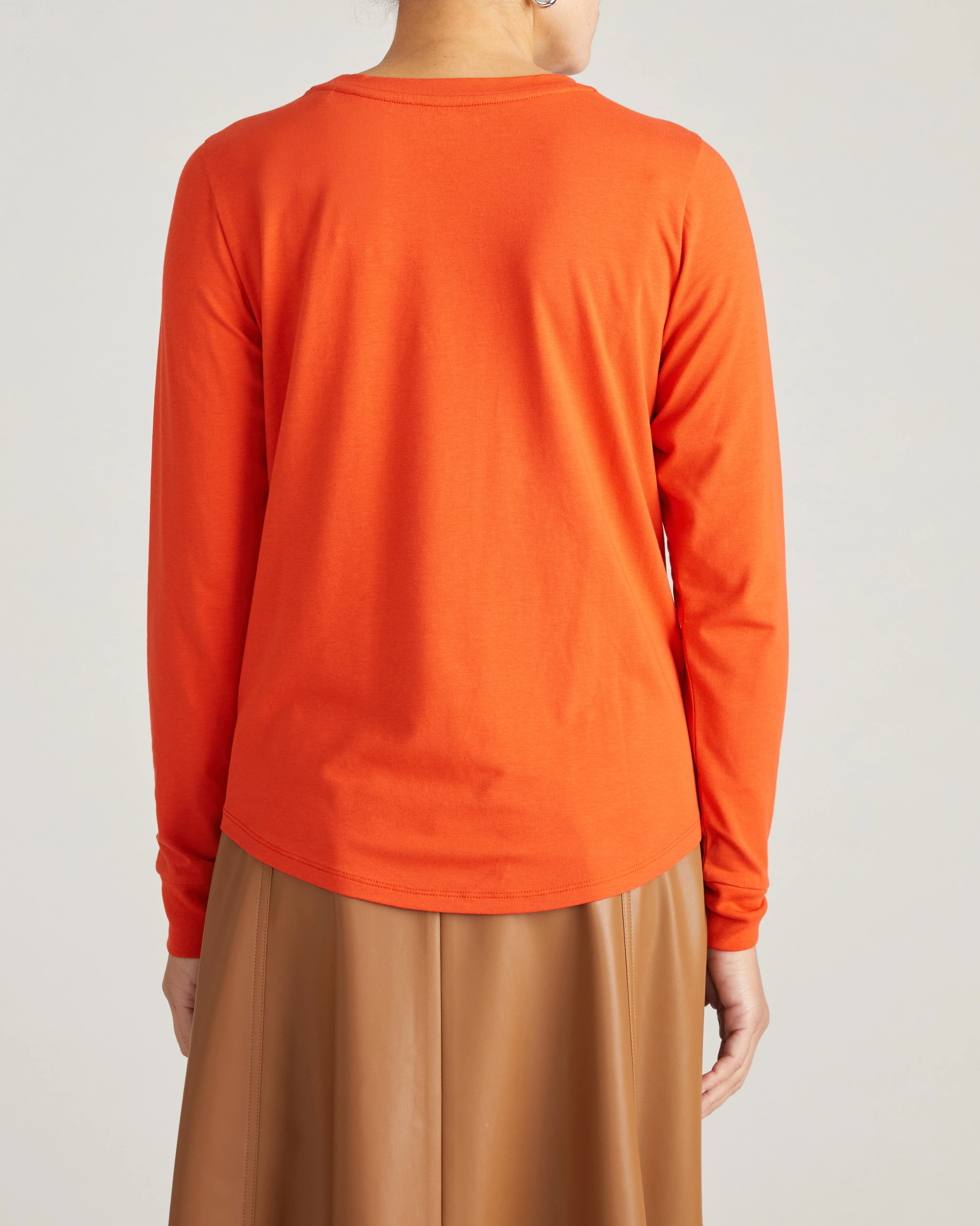 Long Sleeve Tee Rex - Orange Flame - Image 4