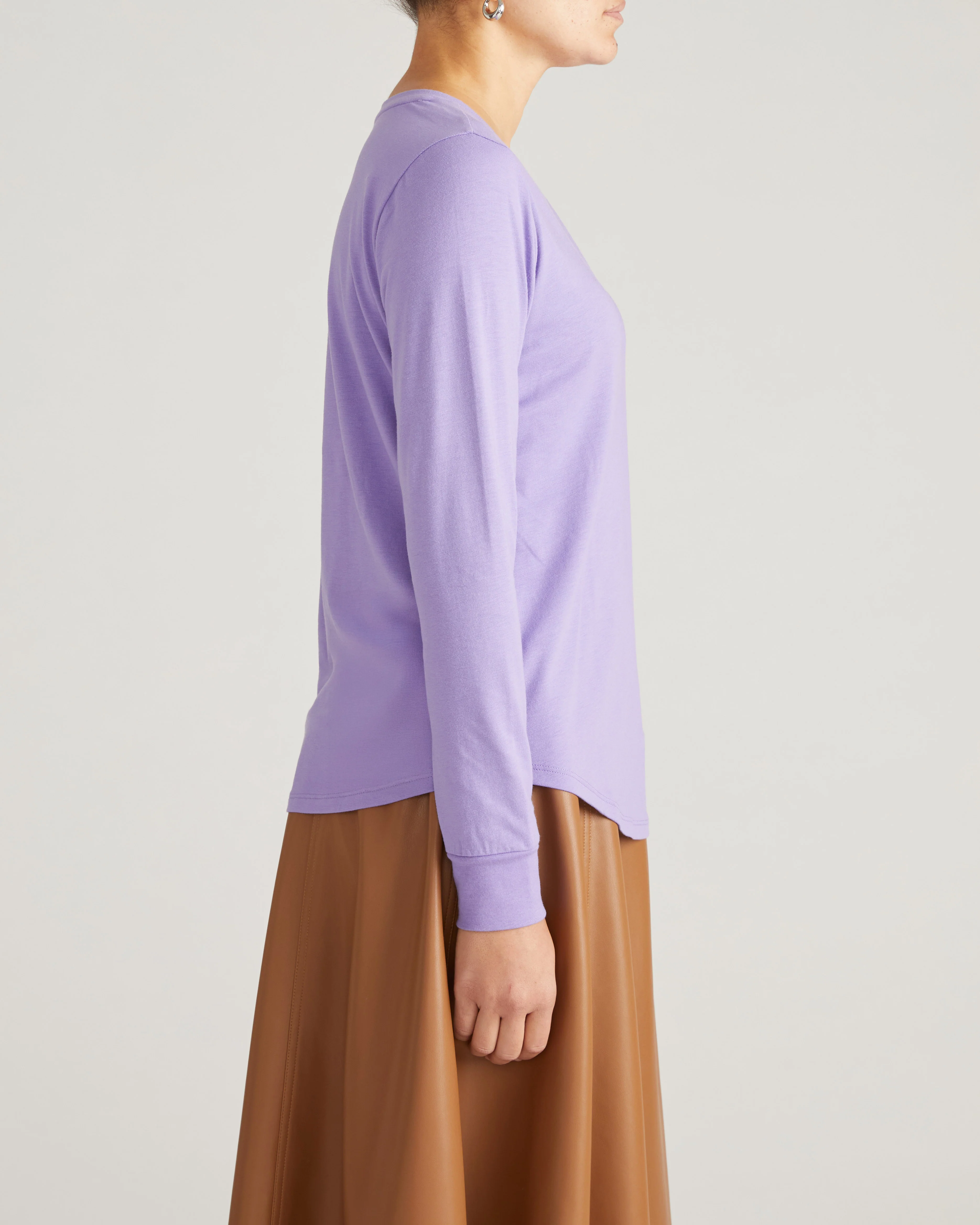 Long Sleeve Tee Rex - Purple Posey - Image 3