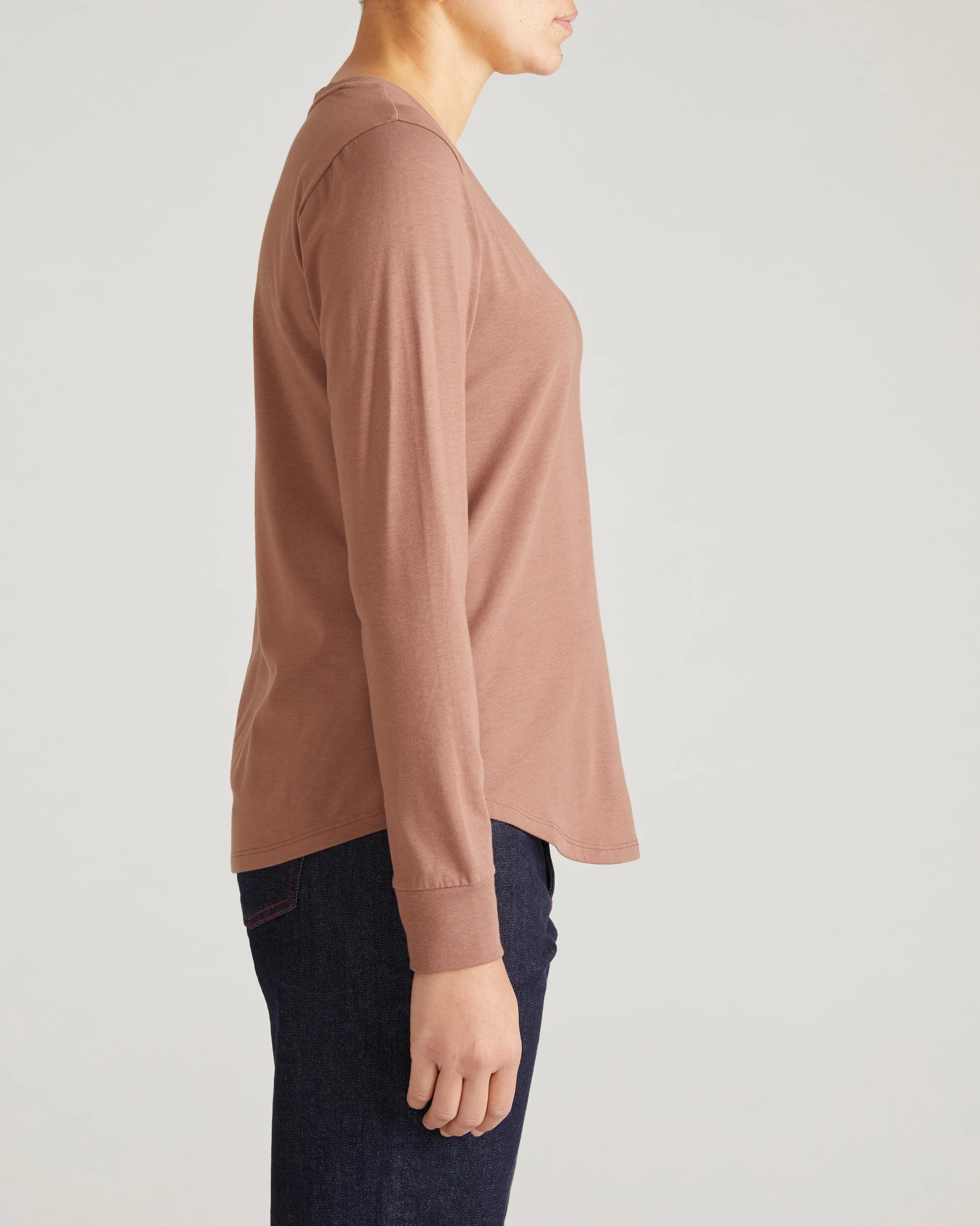 Long Sleeve V Rex - Allspice - Image 3