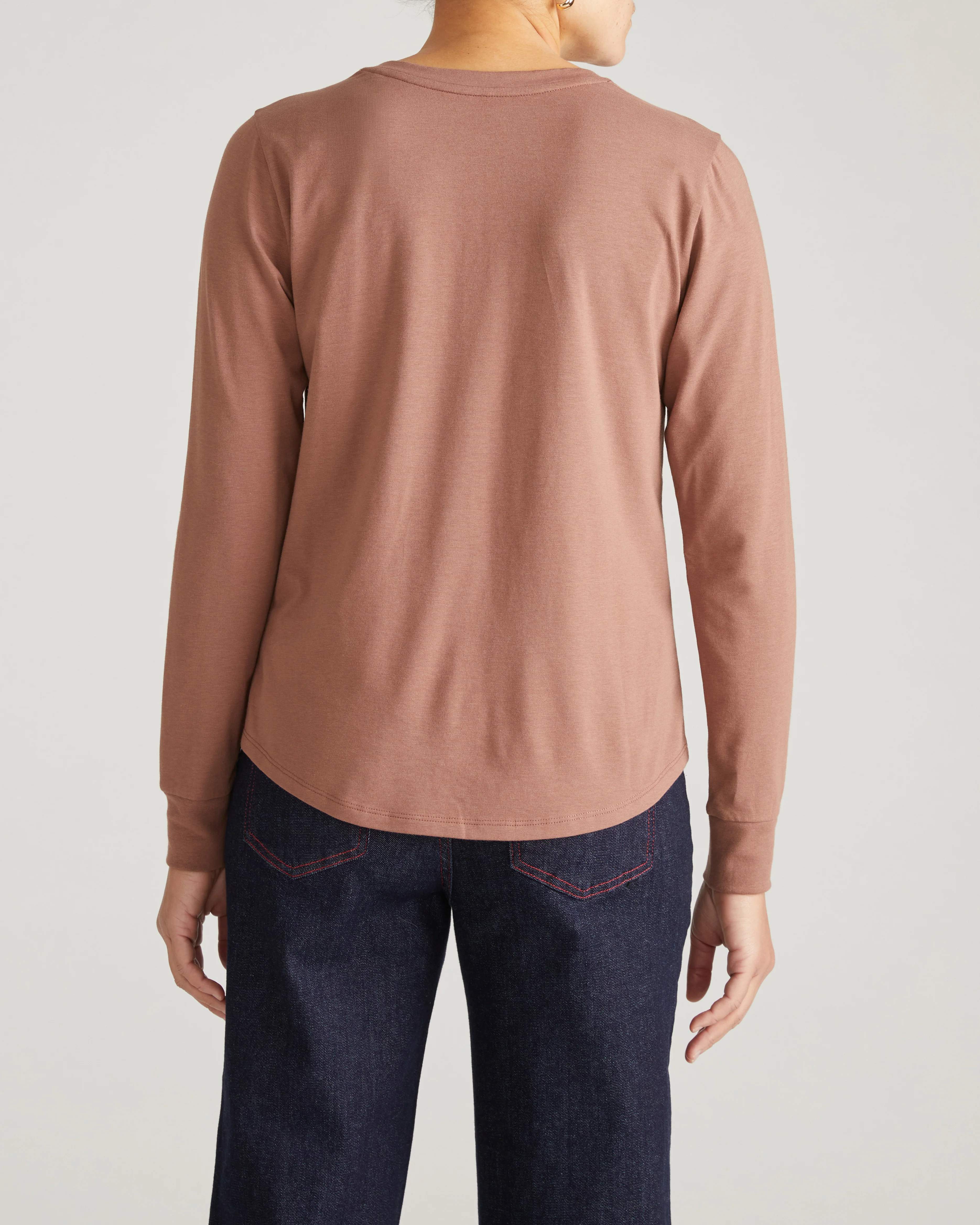 Long Sleeve V Rex - Allspice - Image 4