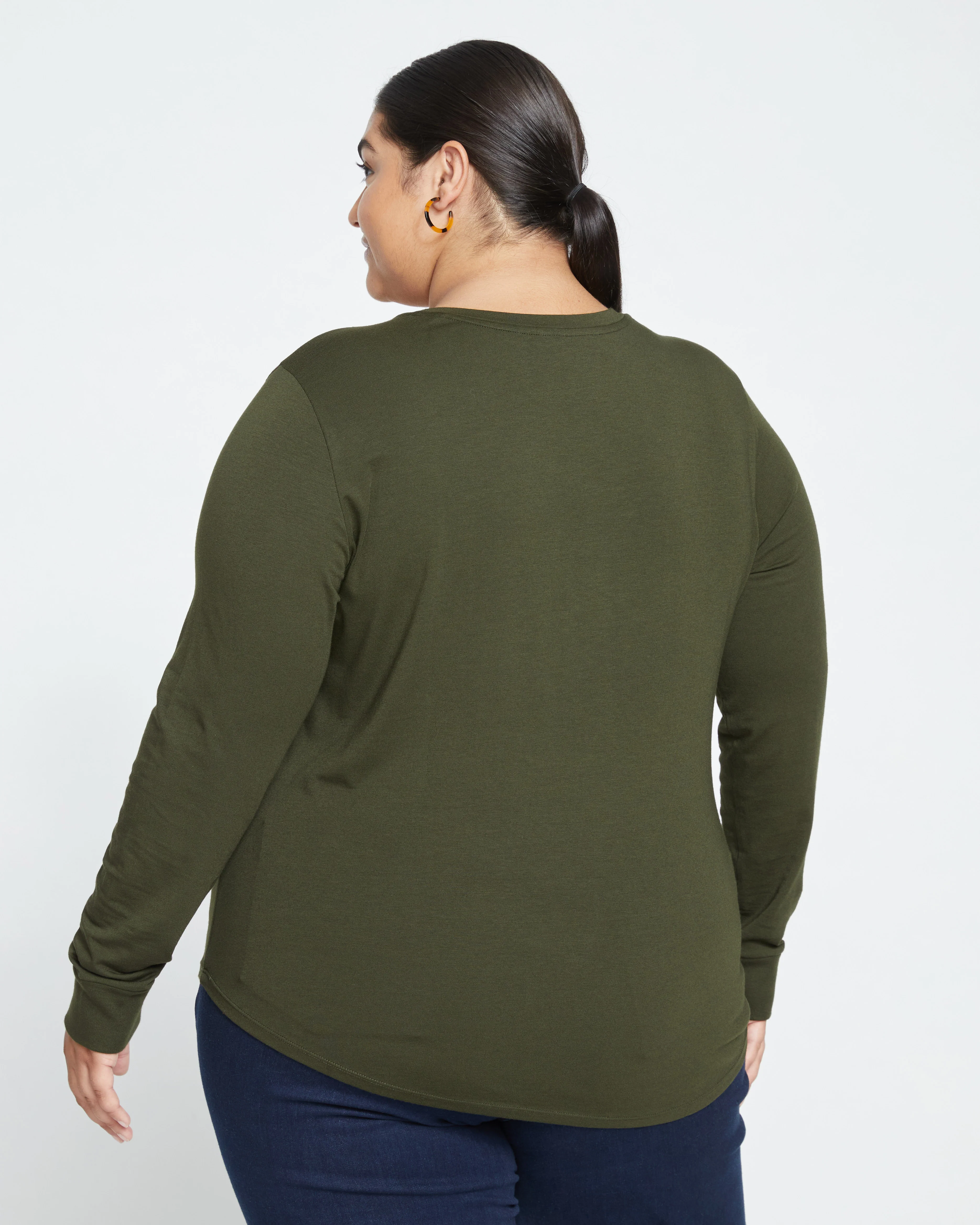Long Sleeve V Rex - Evening Forest - Image 3