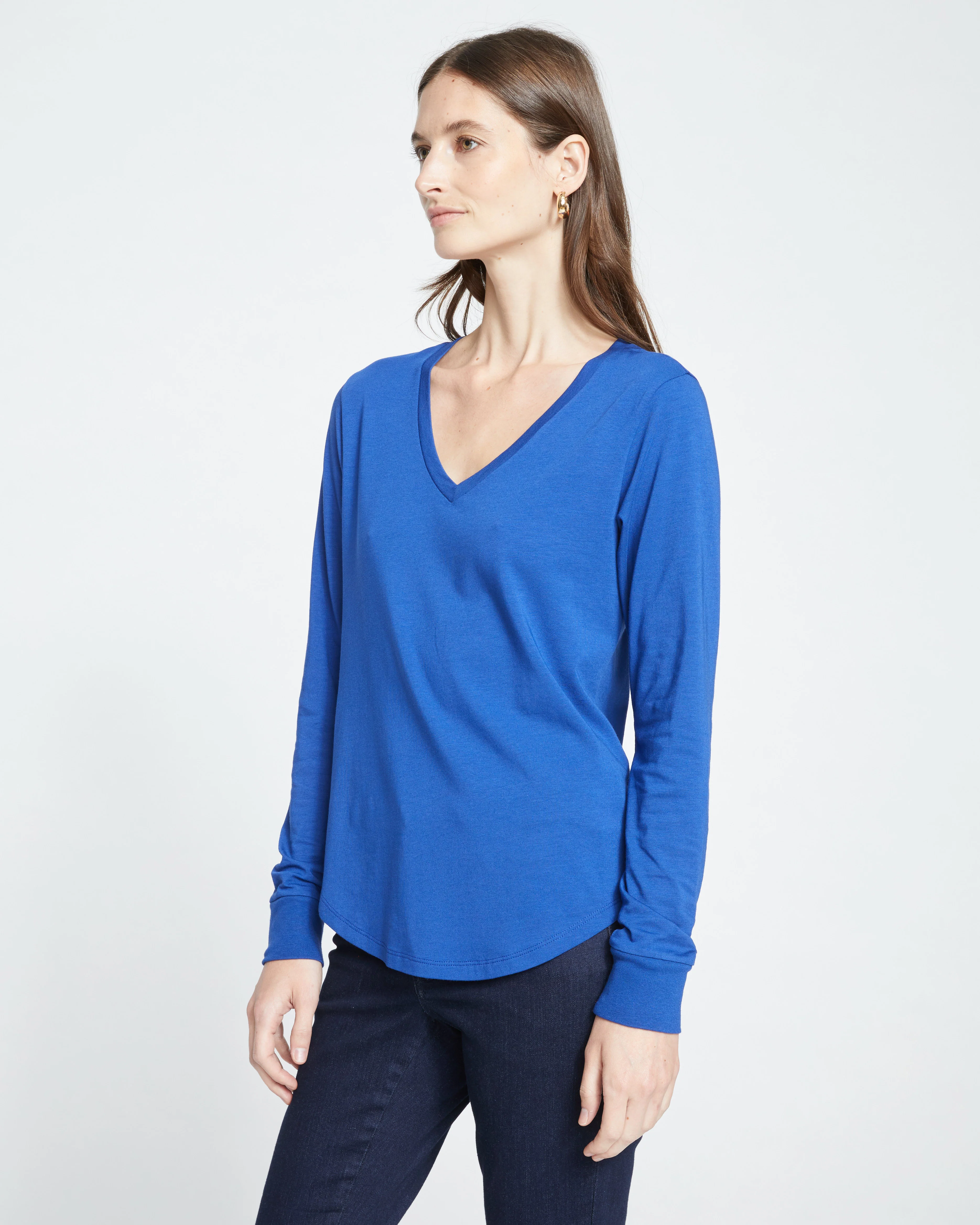 Long Sleeve V Rex - Lapis - Image 6