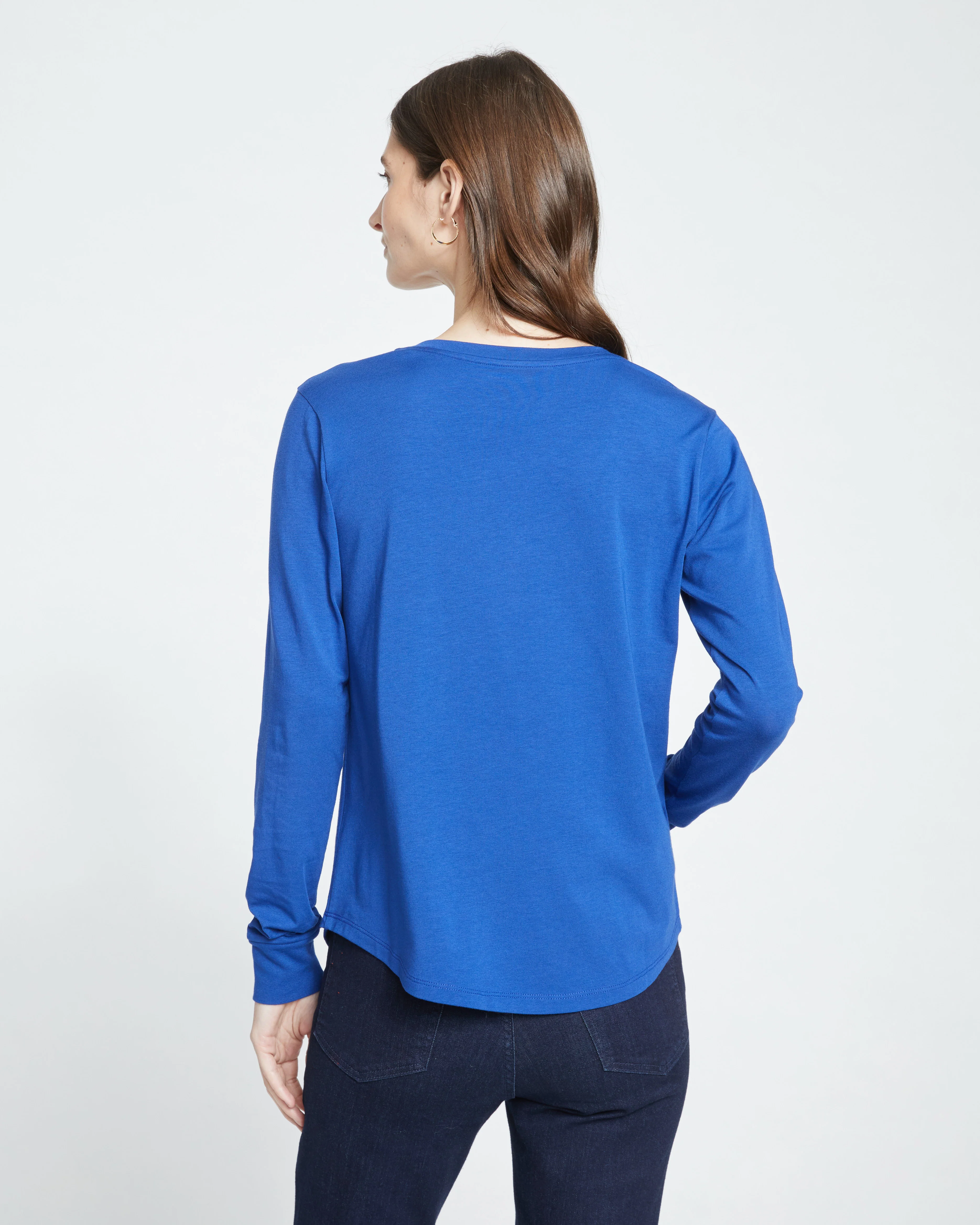 Long Sleeve V Rex - Lapis - Image 7