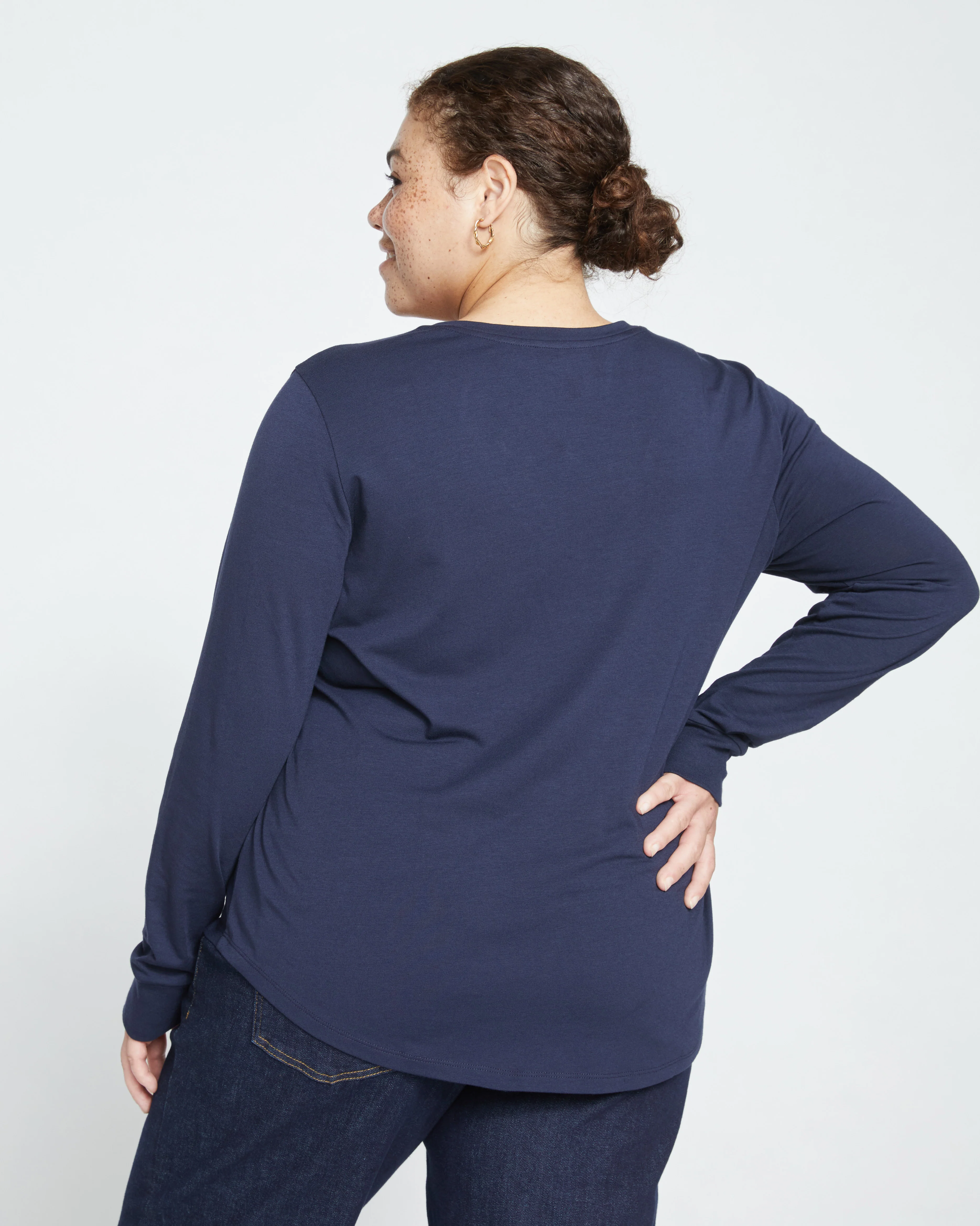 Long Sleeve V Rex - Midnight - Image 4