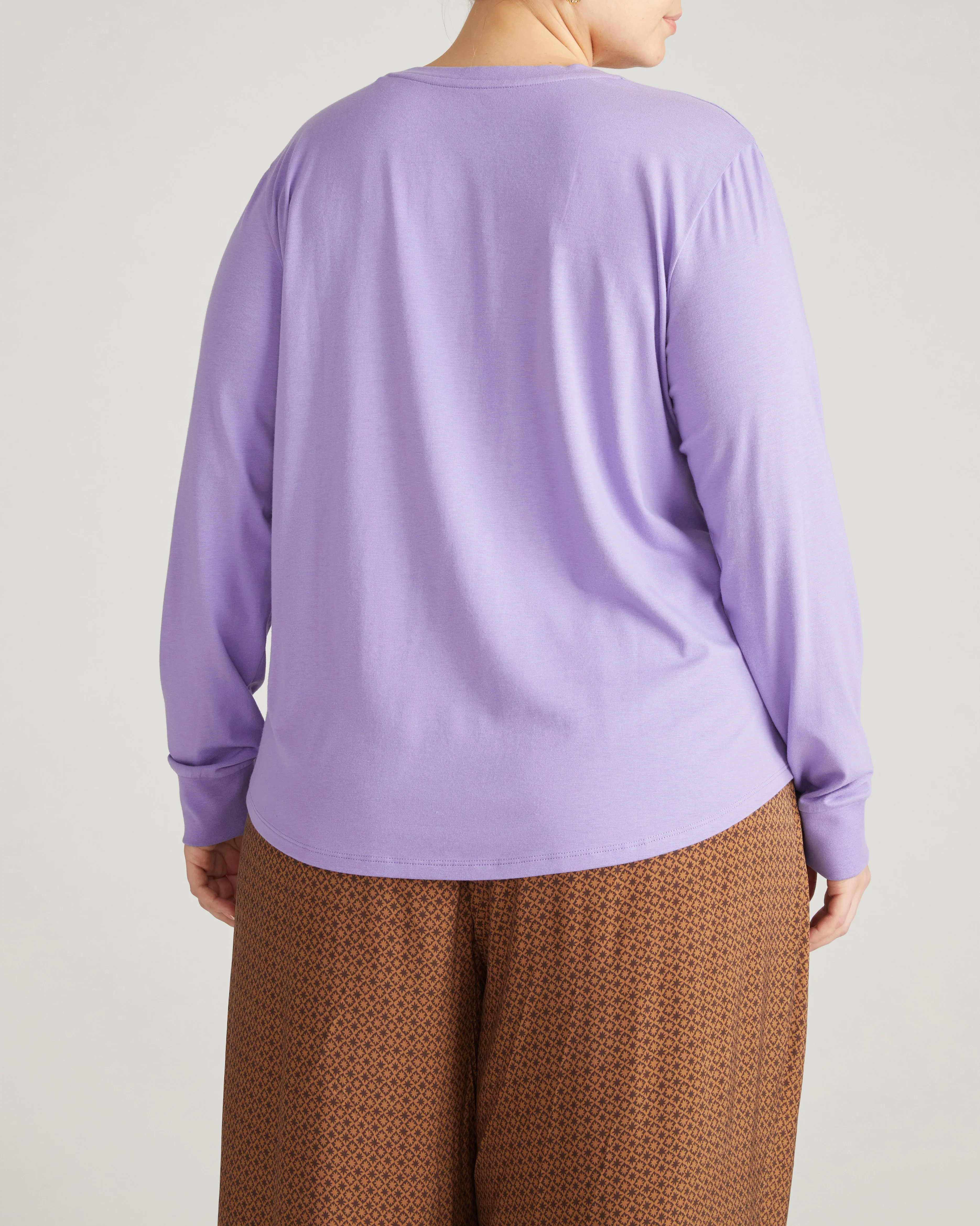 Long Sleeve V Rex - Purple Posey - Image 4