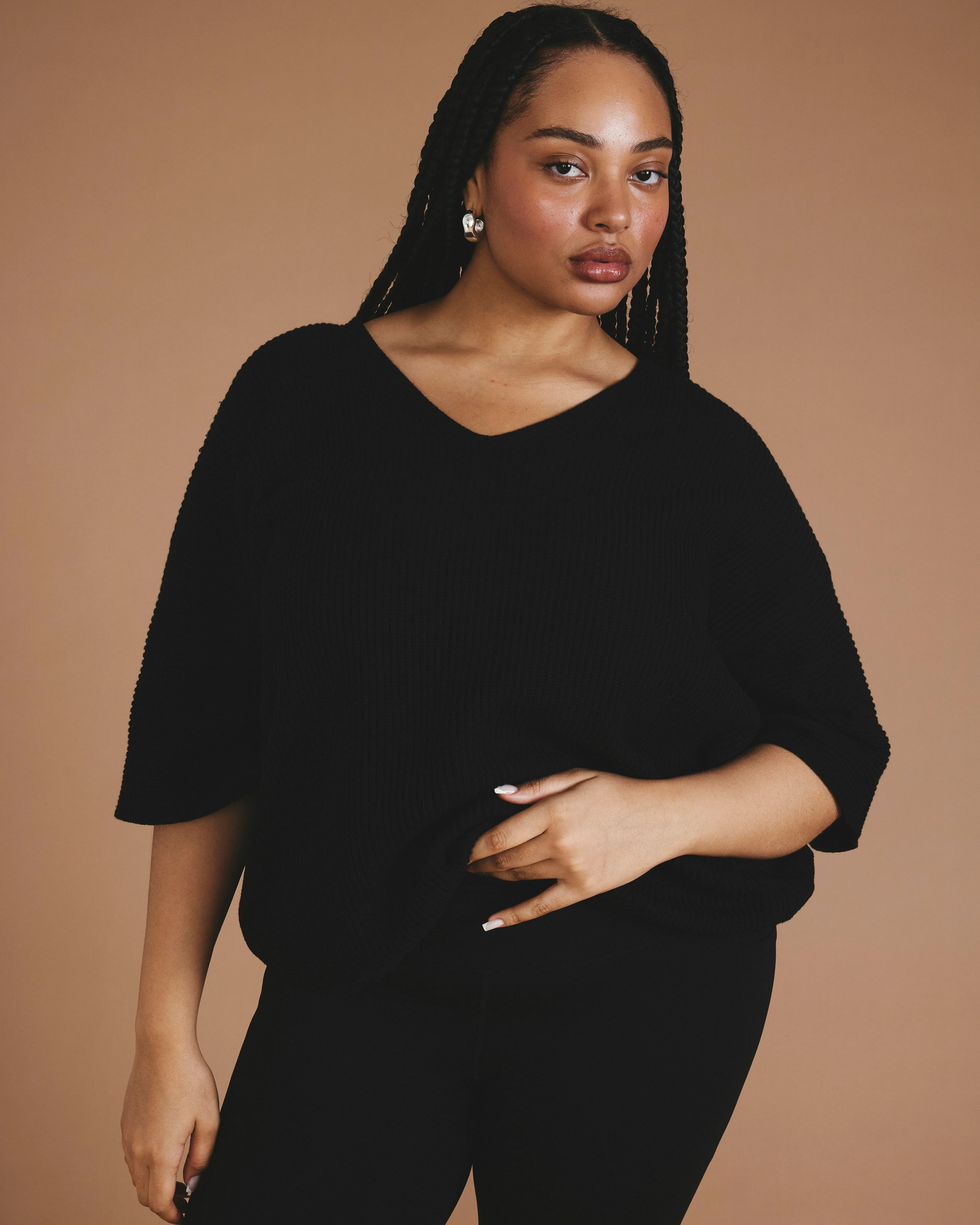 Lotus Sweater - Black - Image 2