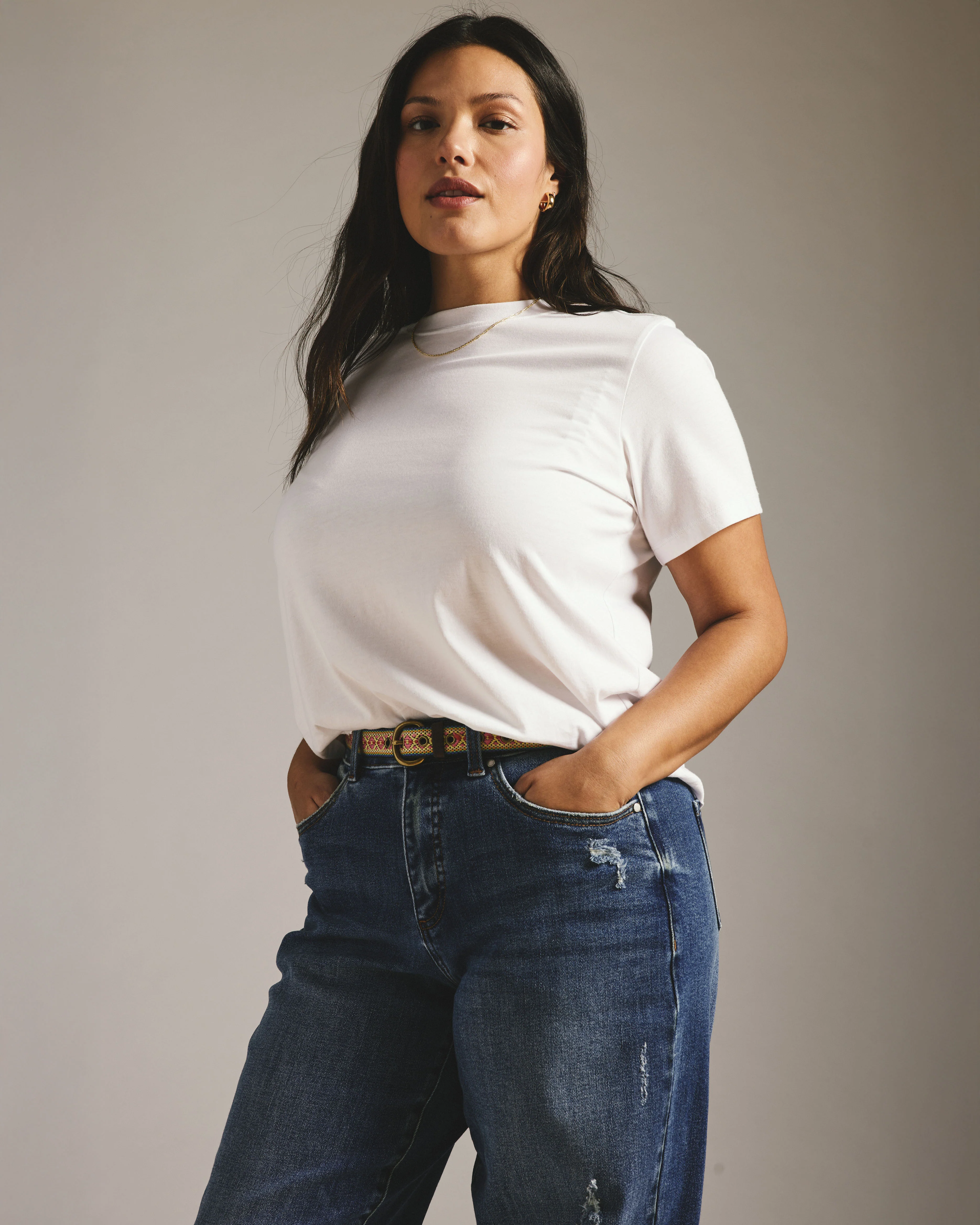 Lou High Rise Barrel Leg Jeans - Princeton Blue - Image 6