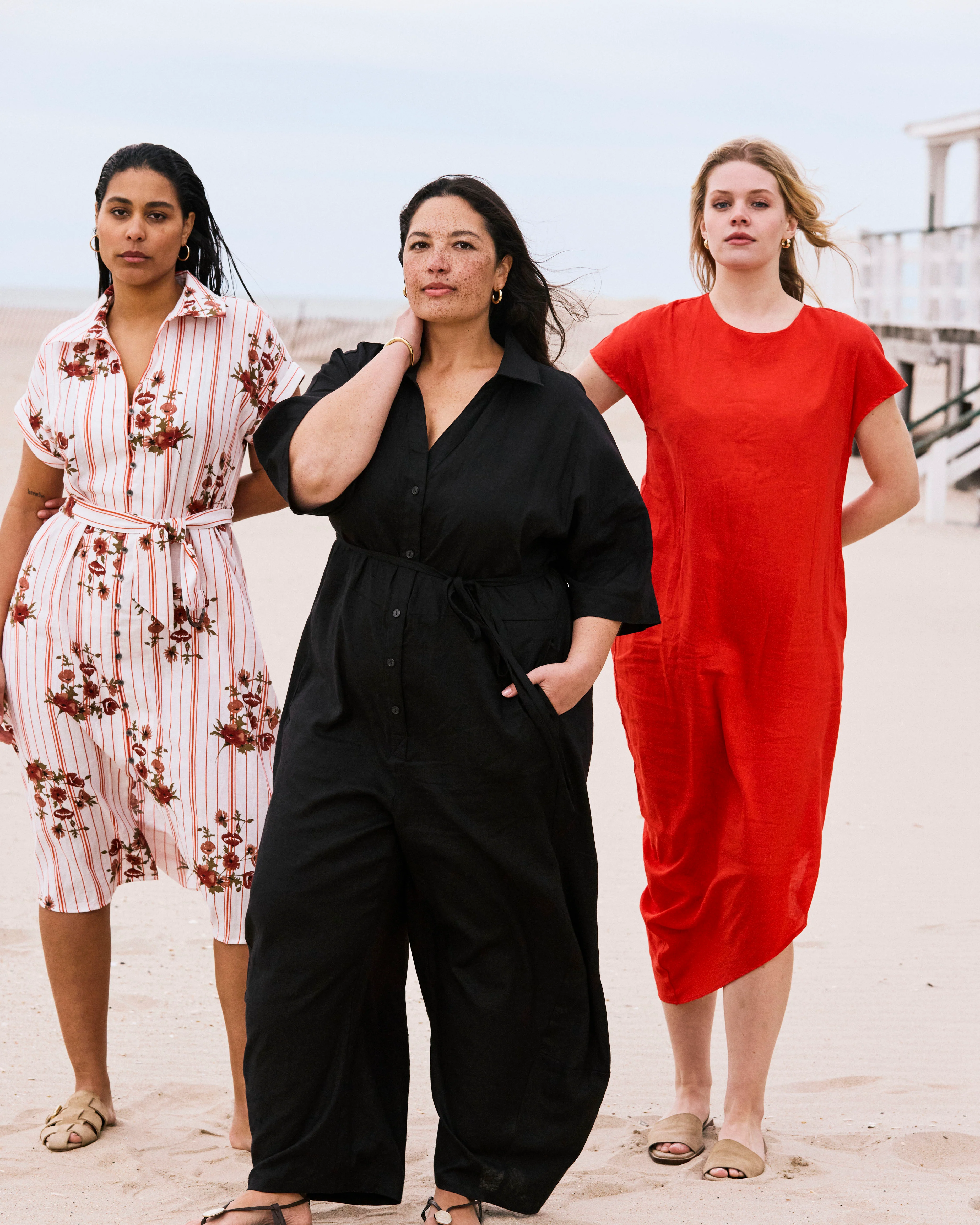 Maggie Barrel Leg Linen Jumpsuit - Black - Image 2