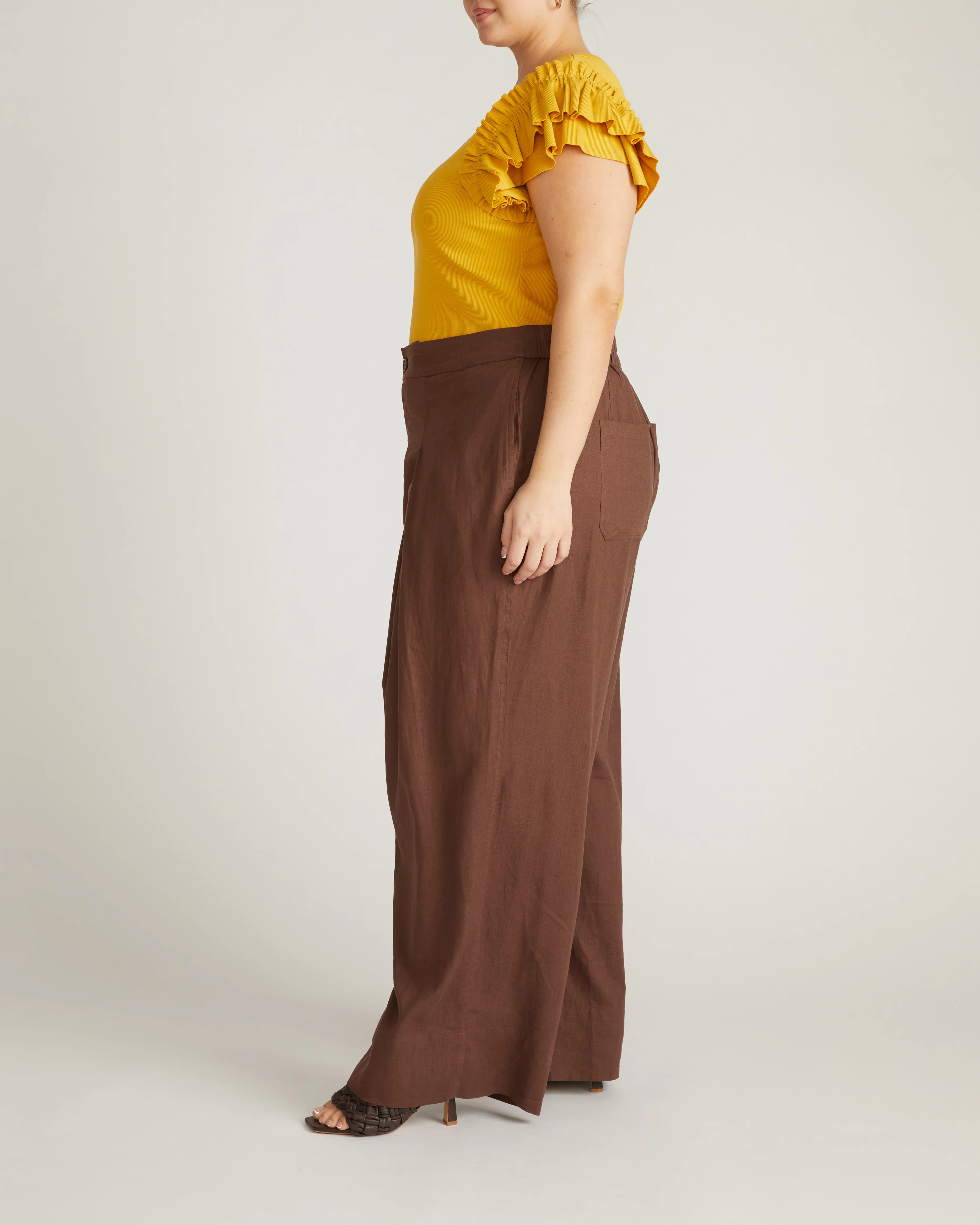 Magnolia Ribbed Top - Goldenrod - Image 3