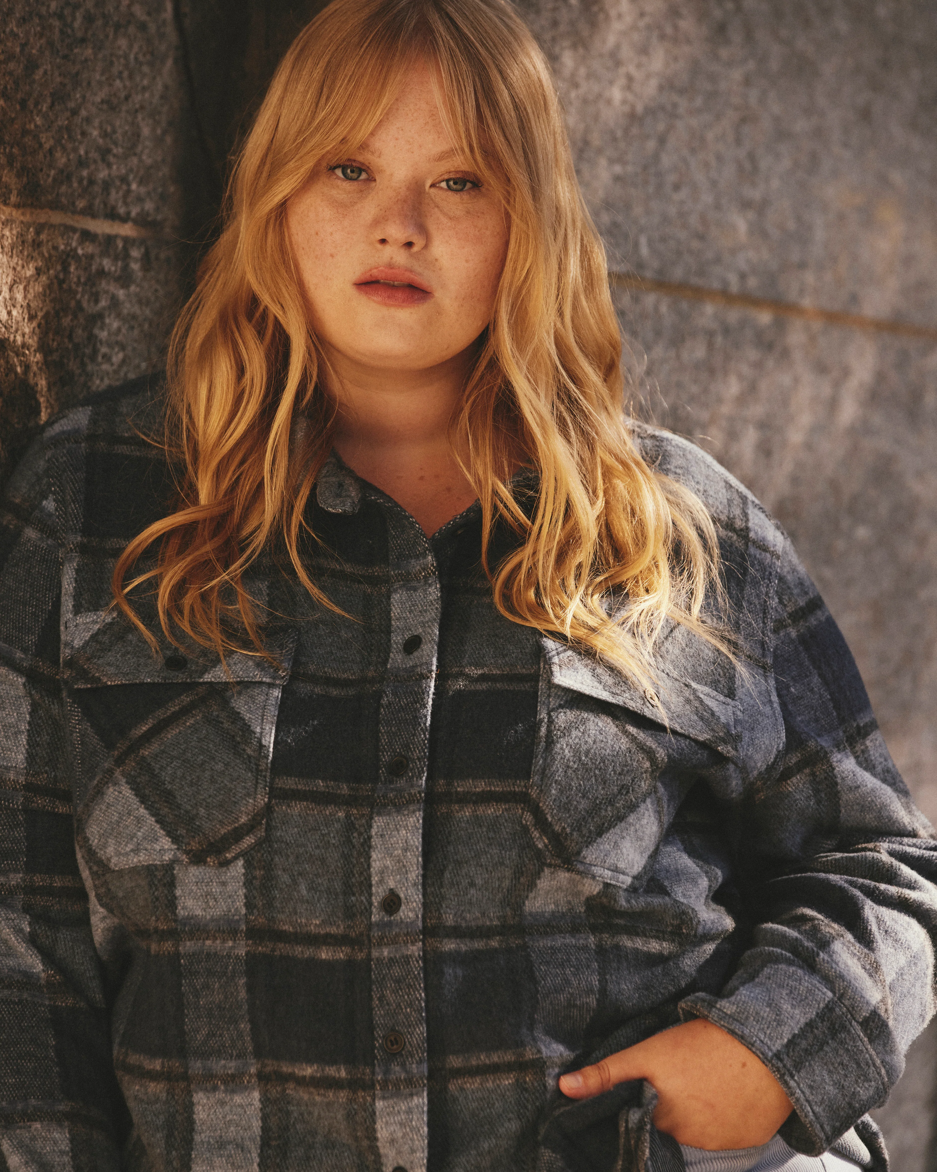 Maine Stretch Flannel Shirt - Heather Fog Plaid - Image 3