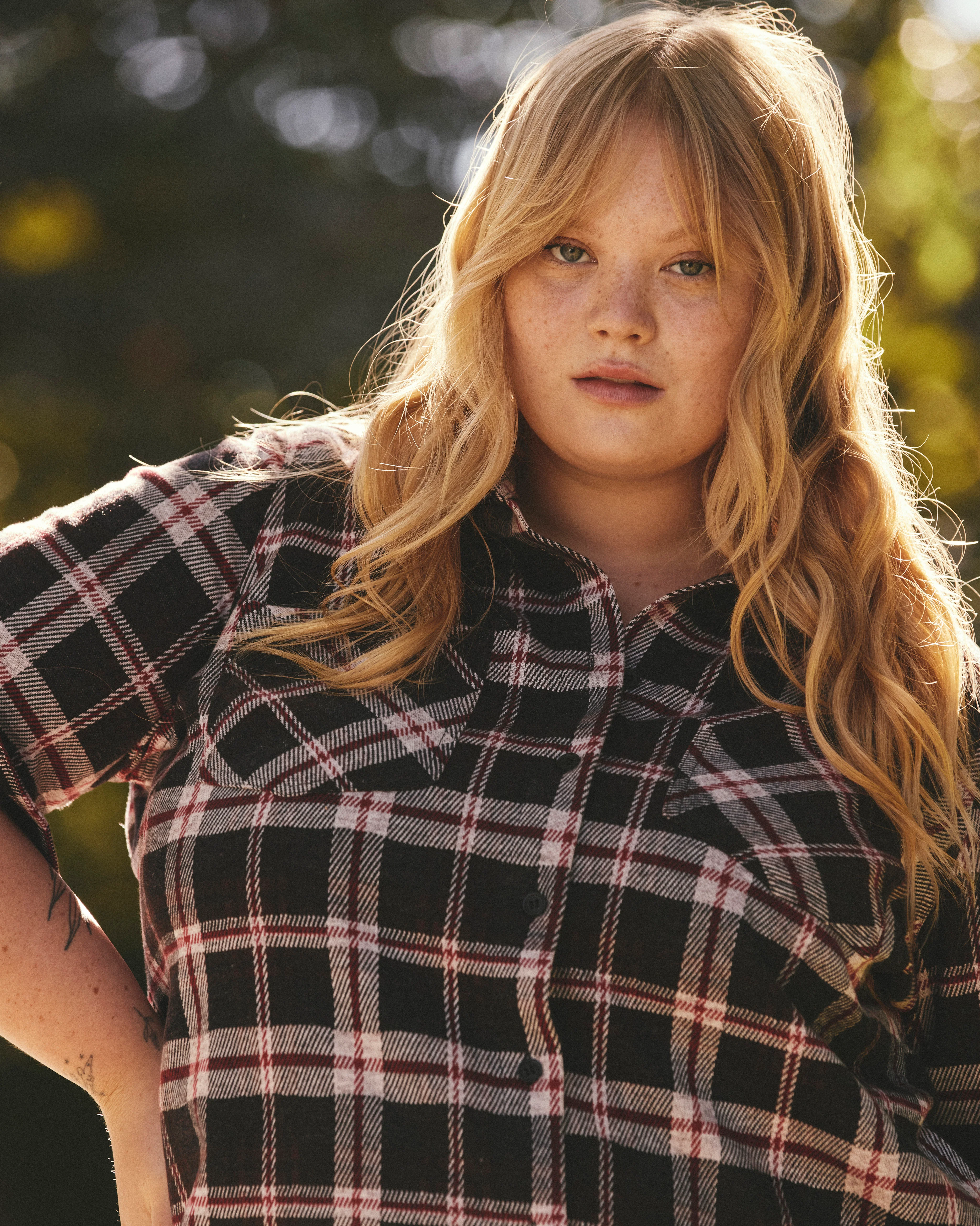 Maine Stretch Flannel Shirtdress - Poppy Plaid - Image 4