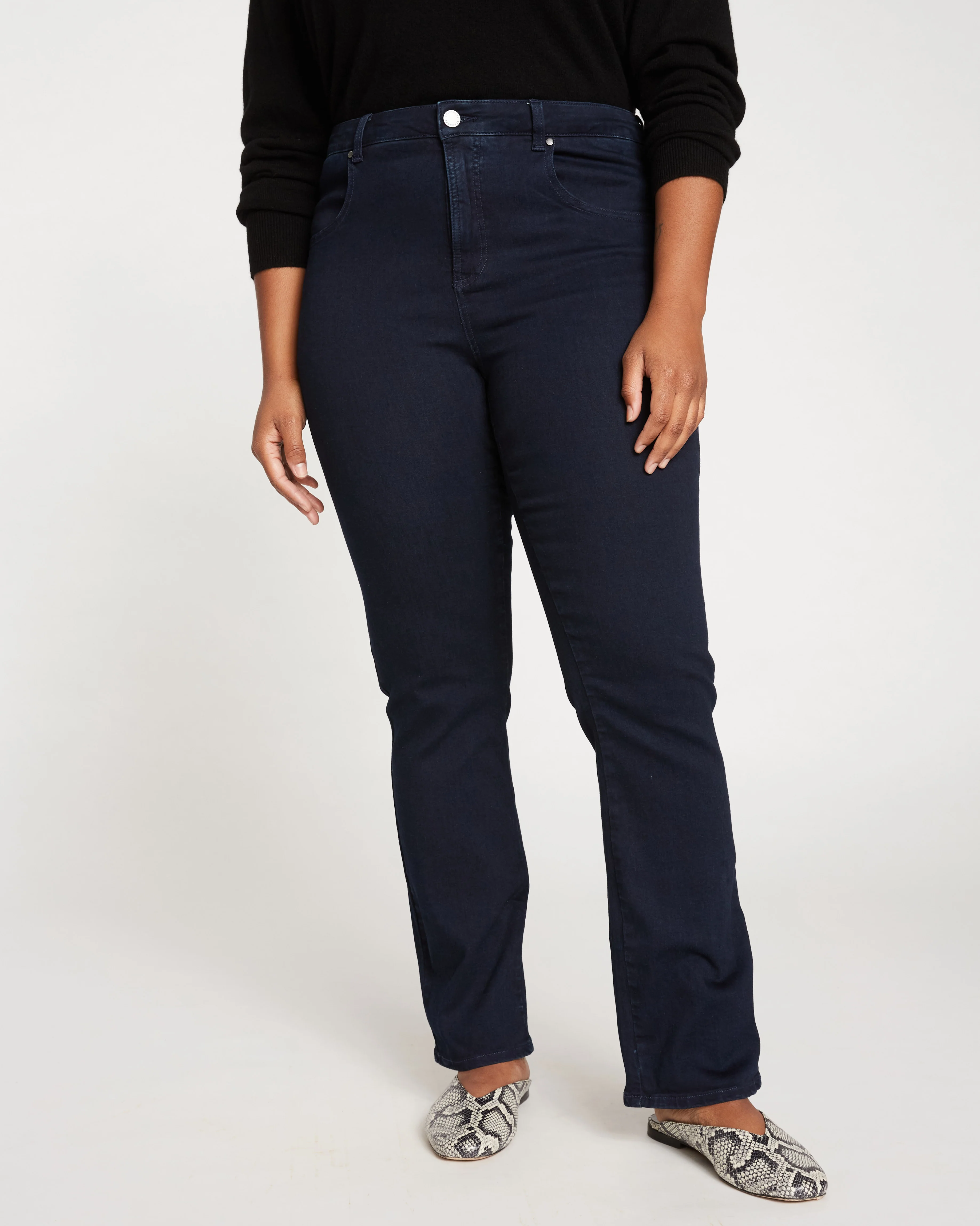 Marne Bootcut Jeans 32 inch - Dark Indigo - Image 3