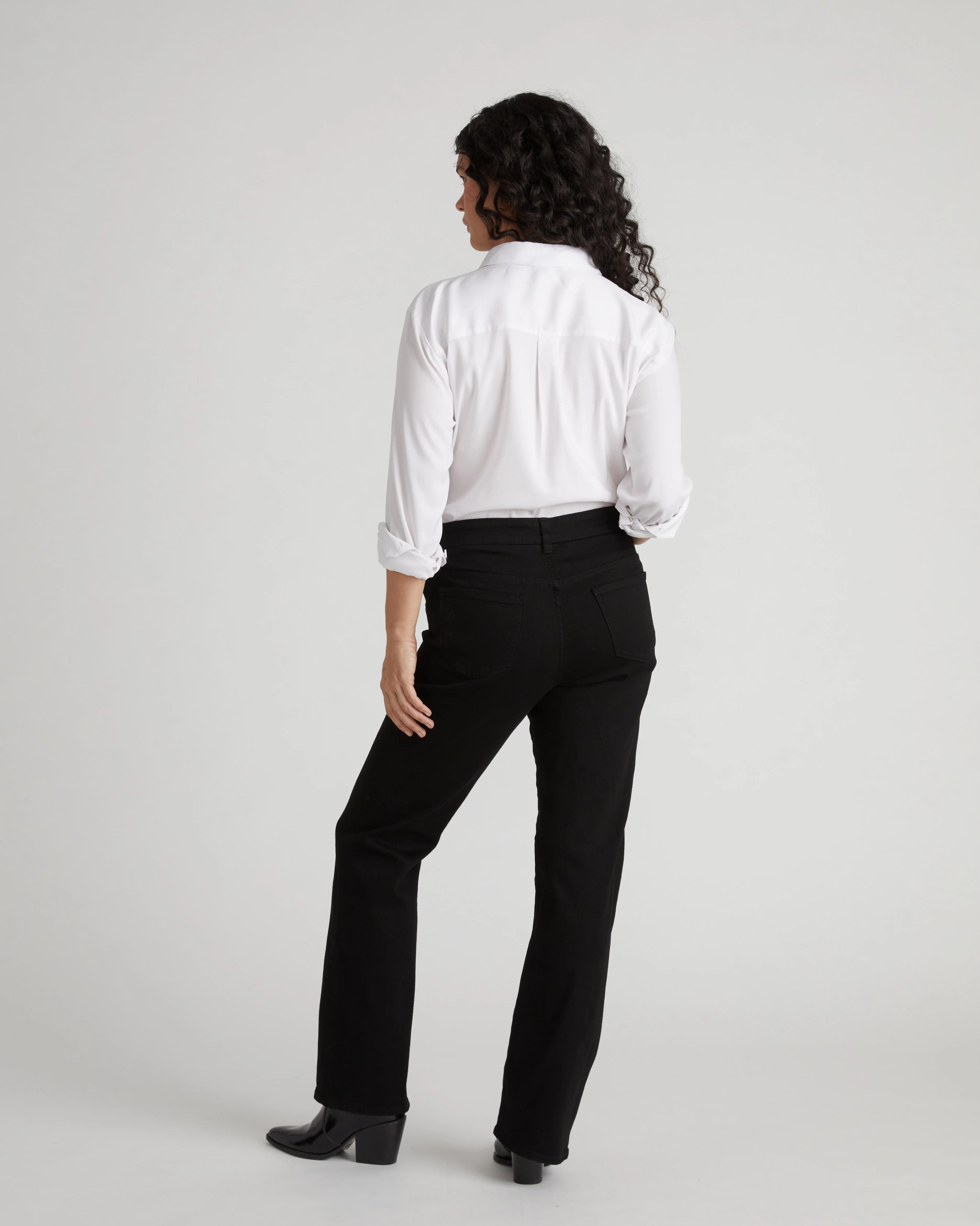 Marne Bootcut Jeans 32 inch - Jet Black - Image 7