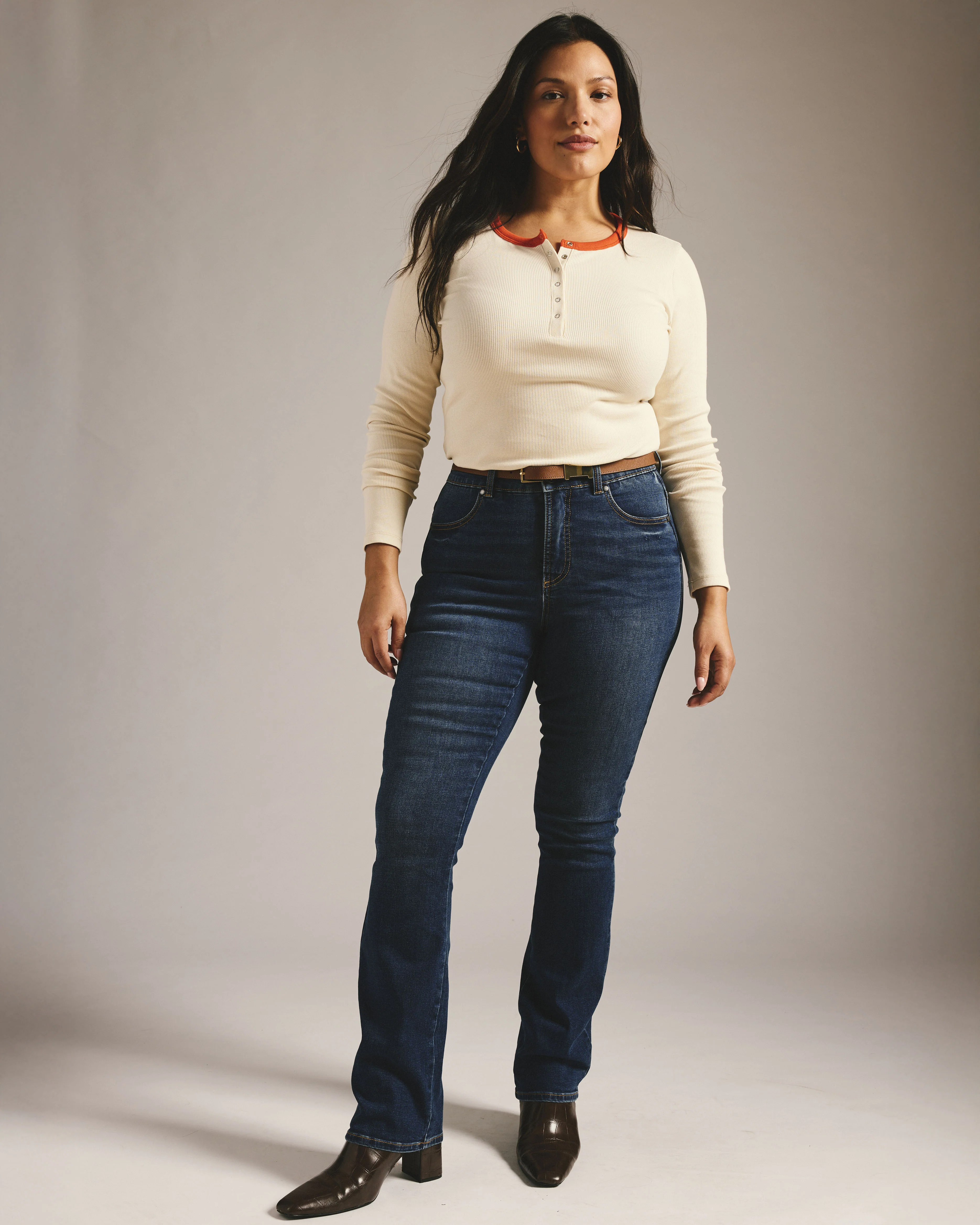 Marne Bootcut Jeans 32 inch - Naval Blue Wash - Image 3