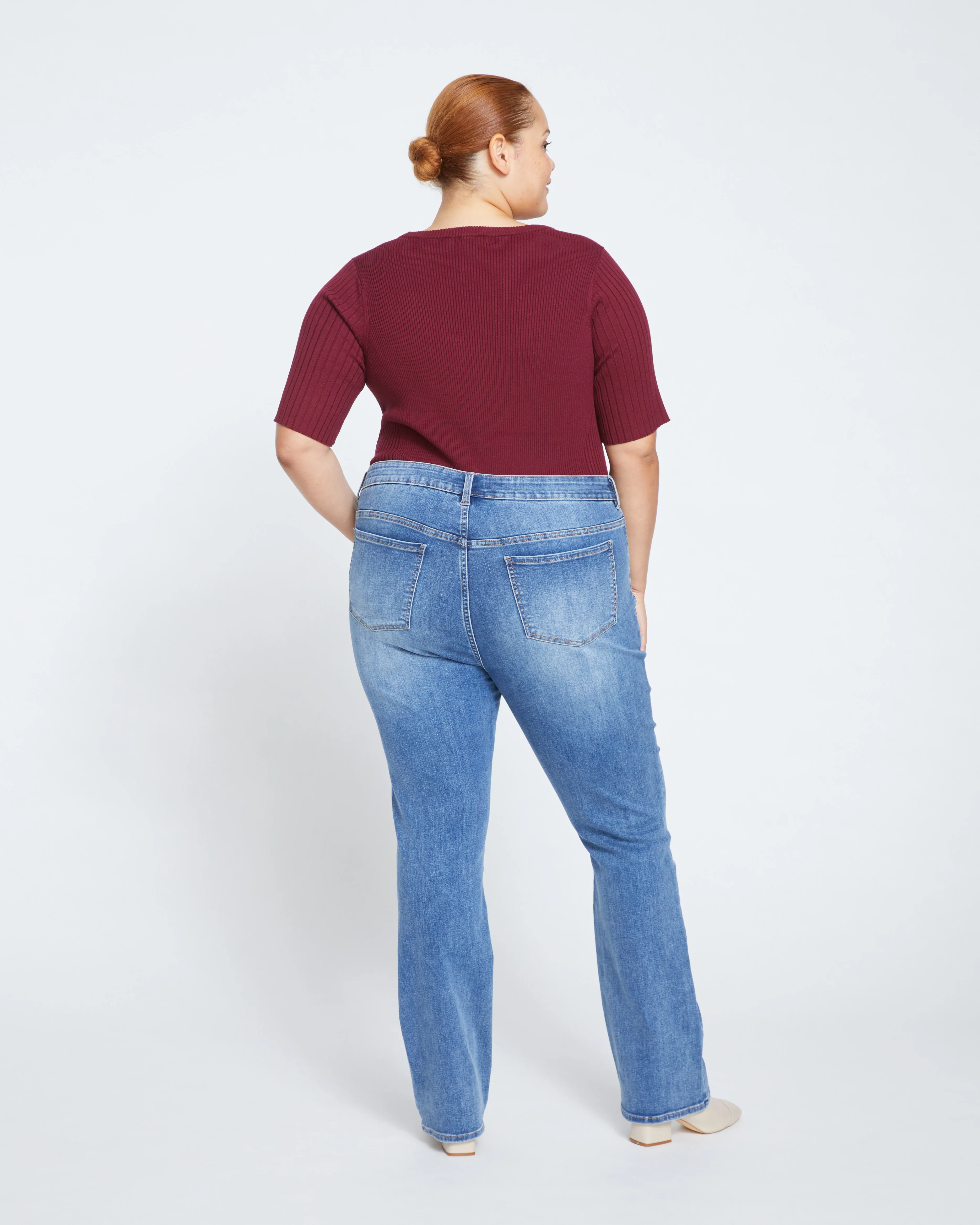 Marne Bootcut Jeans 32 inch - Vintage Indigo - Image 3