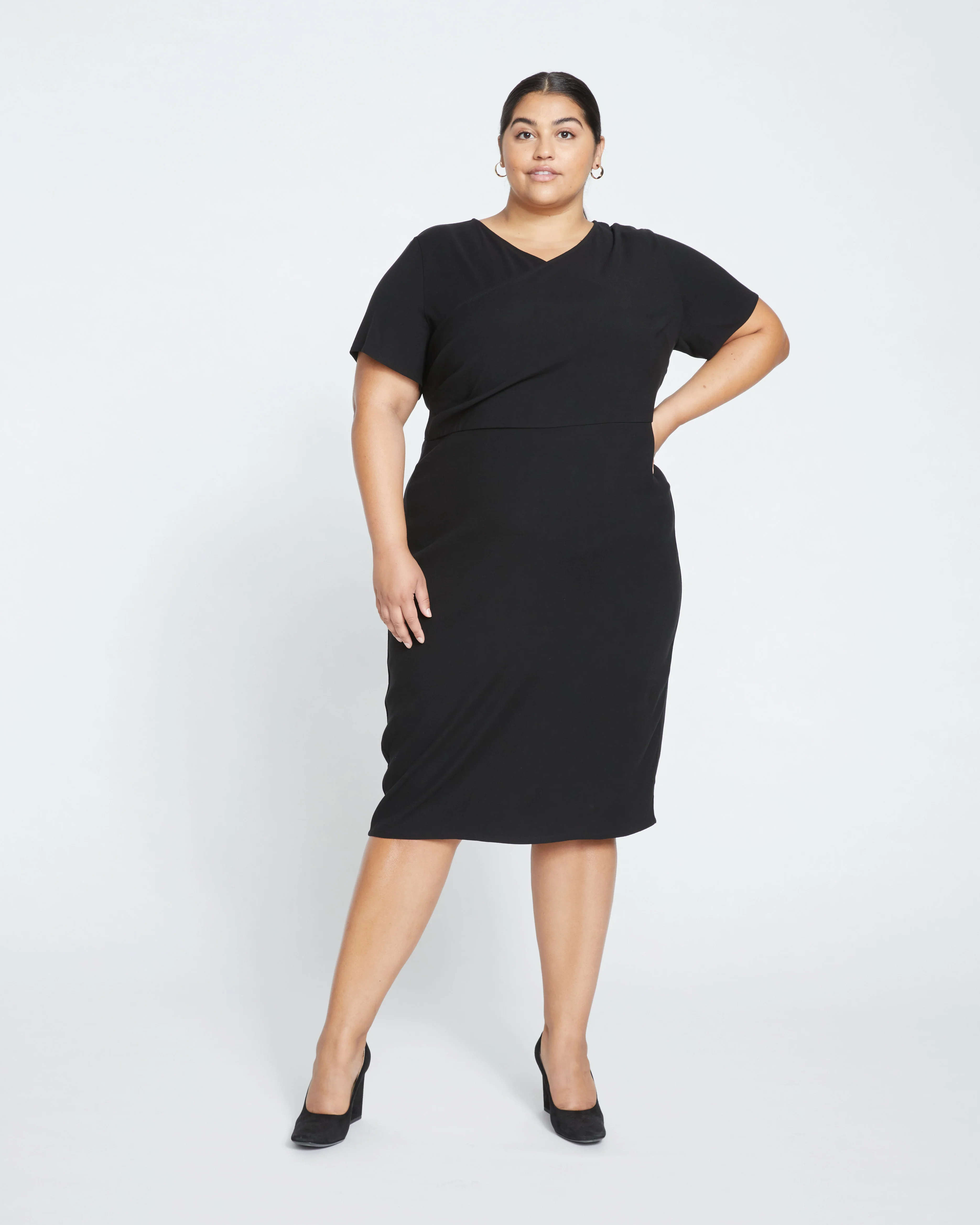 Mary Double Luxe Dress - Black - Image 4