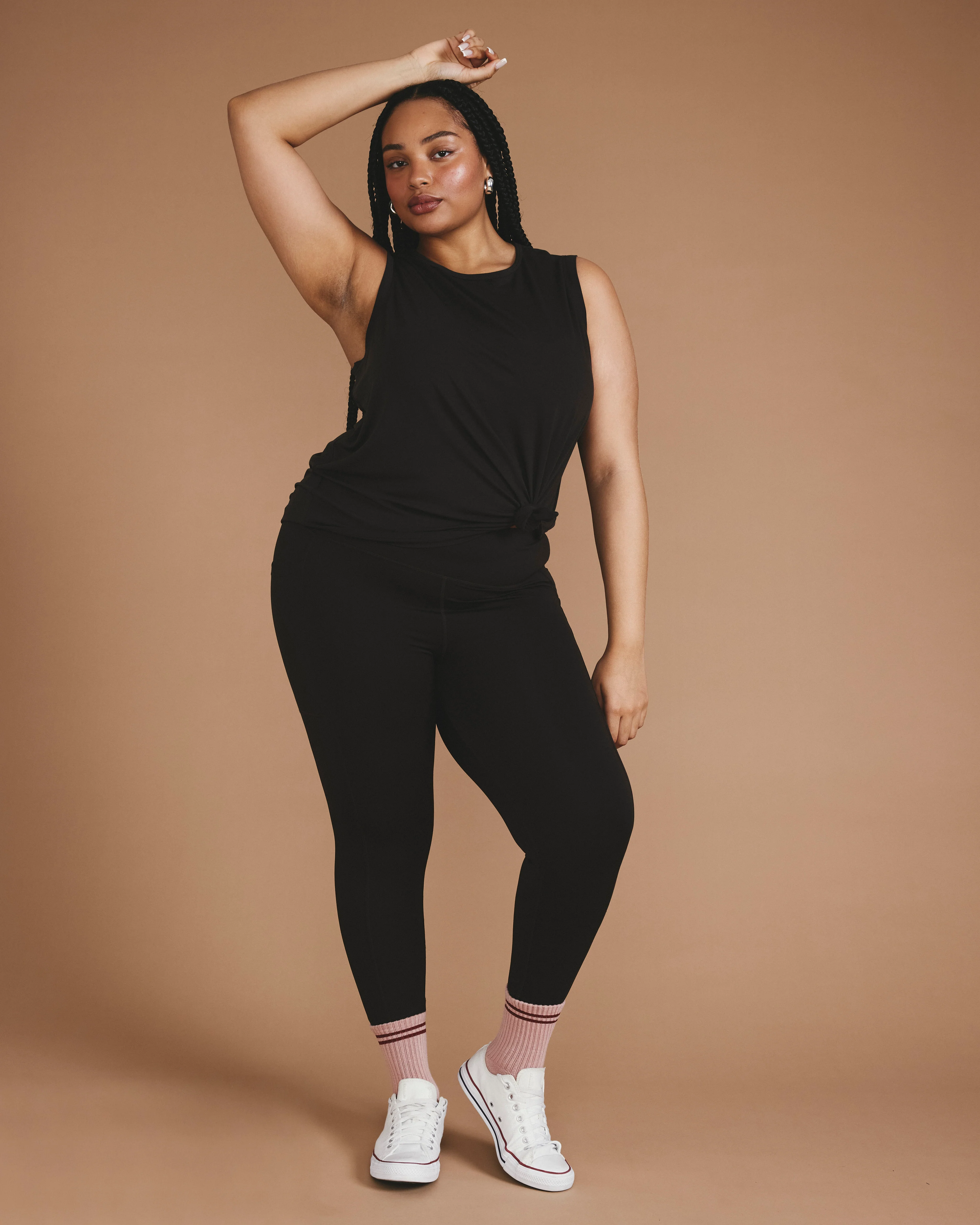 Mia Movement Tank - Deep Brown - Image 3