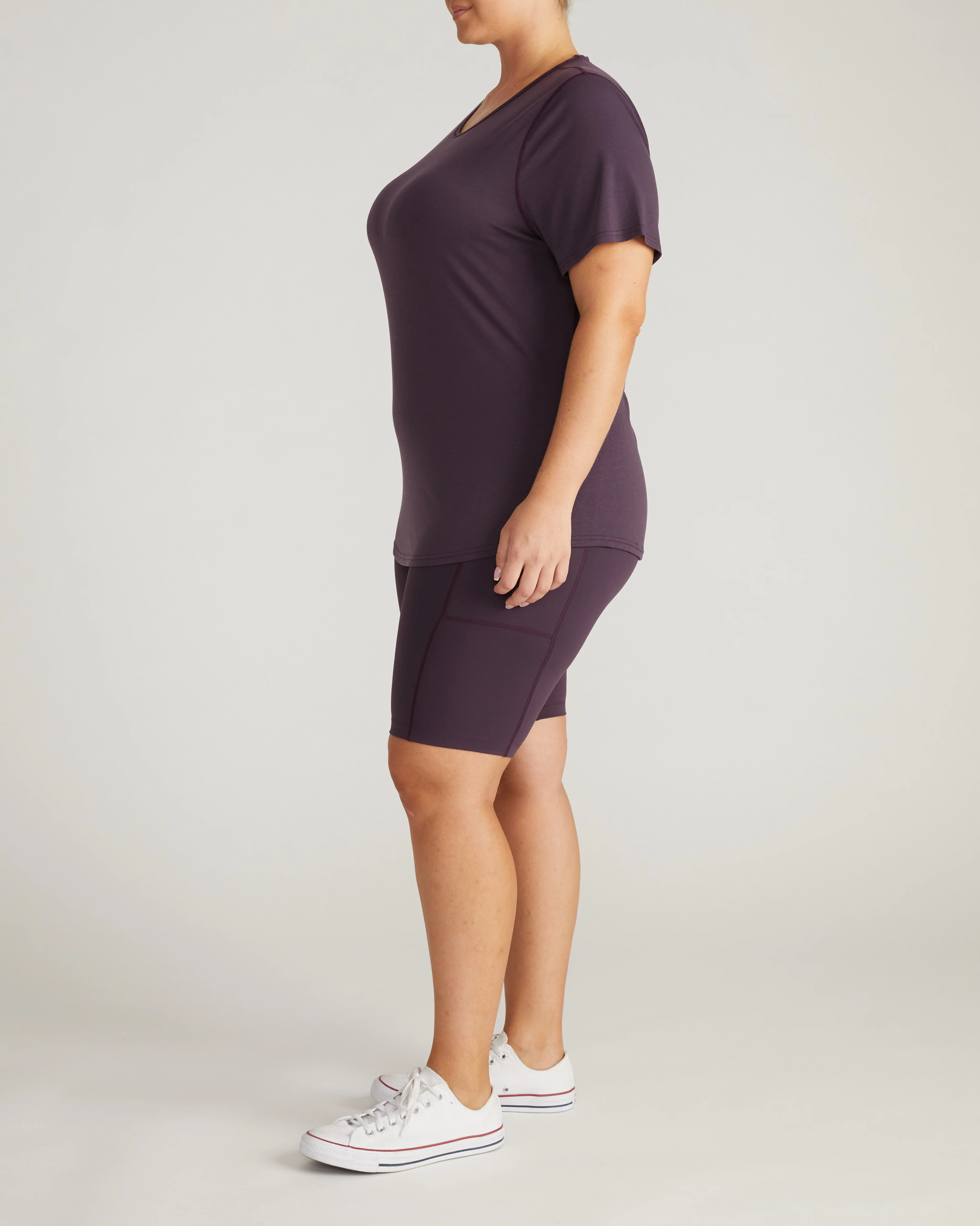 Mia Movement Tee - Purple Jewel - Image 5