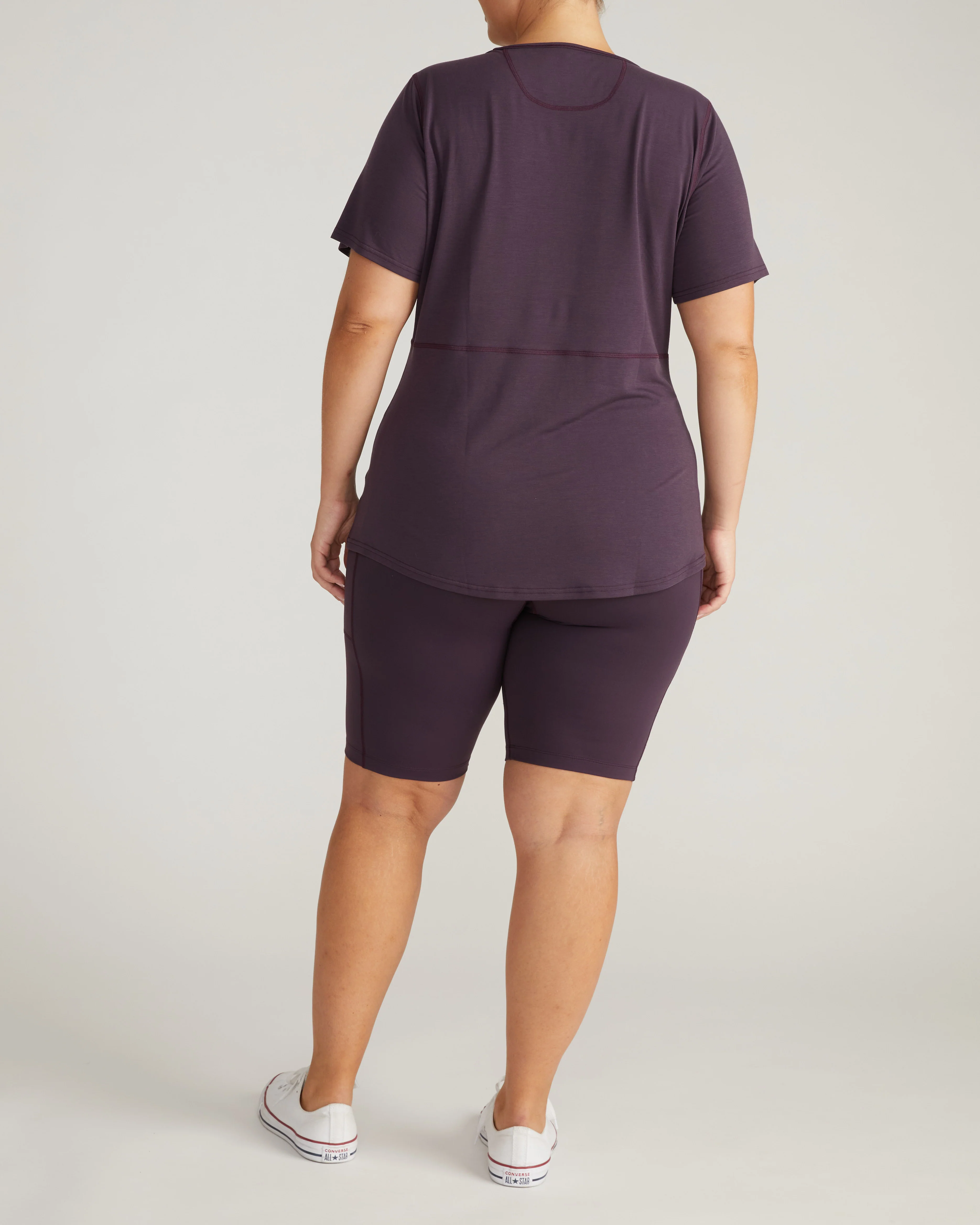 Mia Movement Tee - Purple Jewel - Image 6