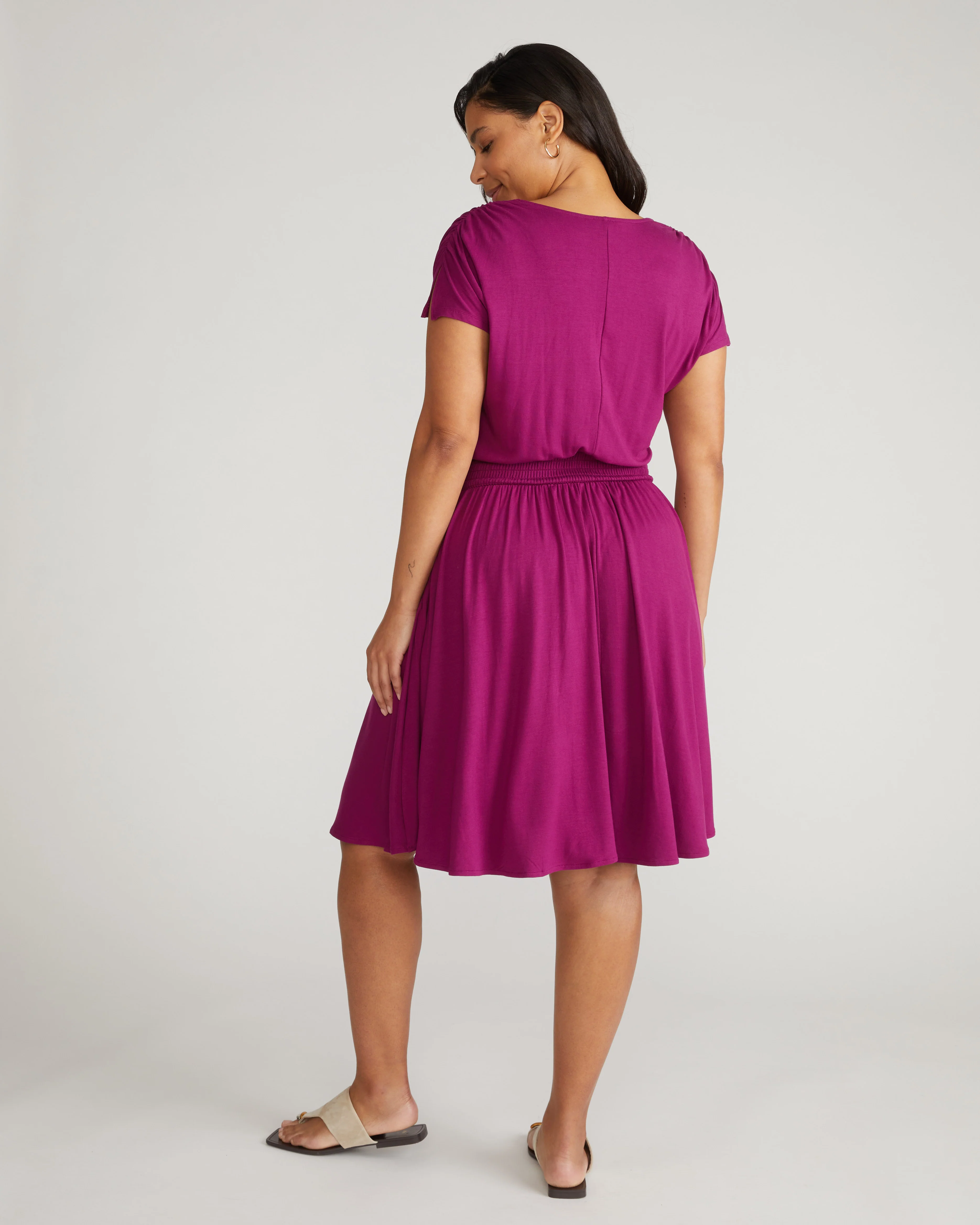 Minetta Liquid Jersey Dress - Rothko Purple - Image 6