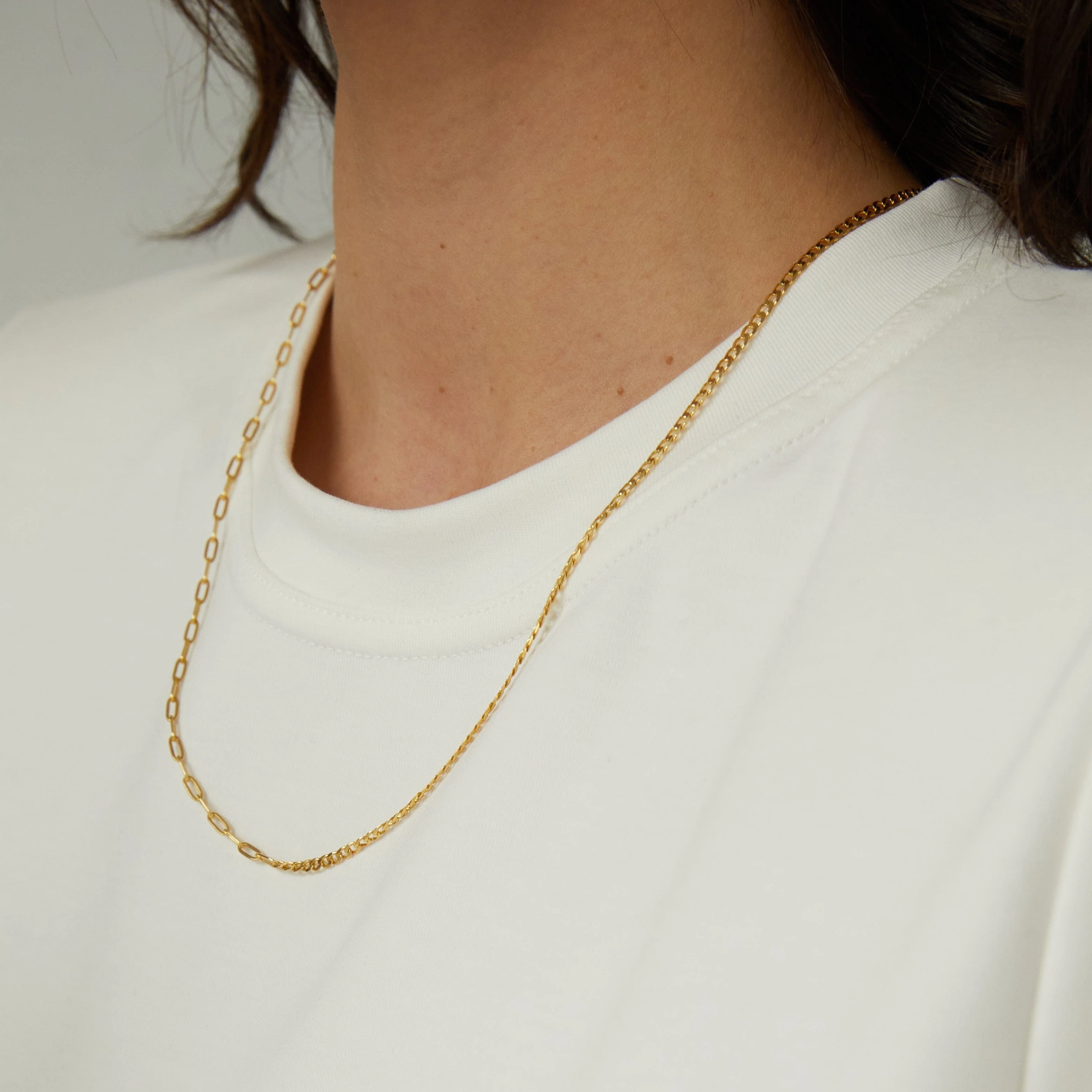Aurate Mix Chain Necklace - Image 7