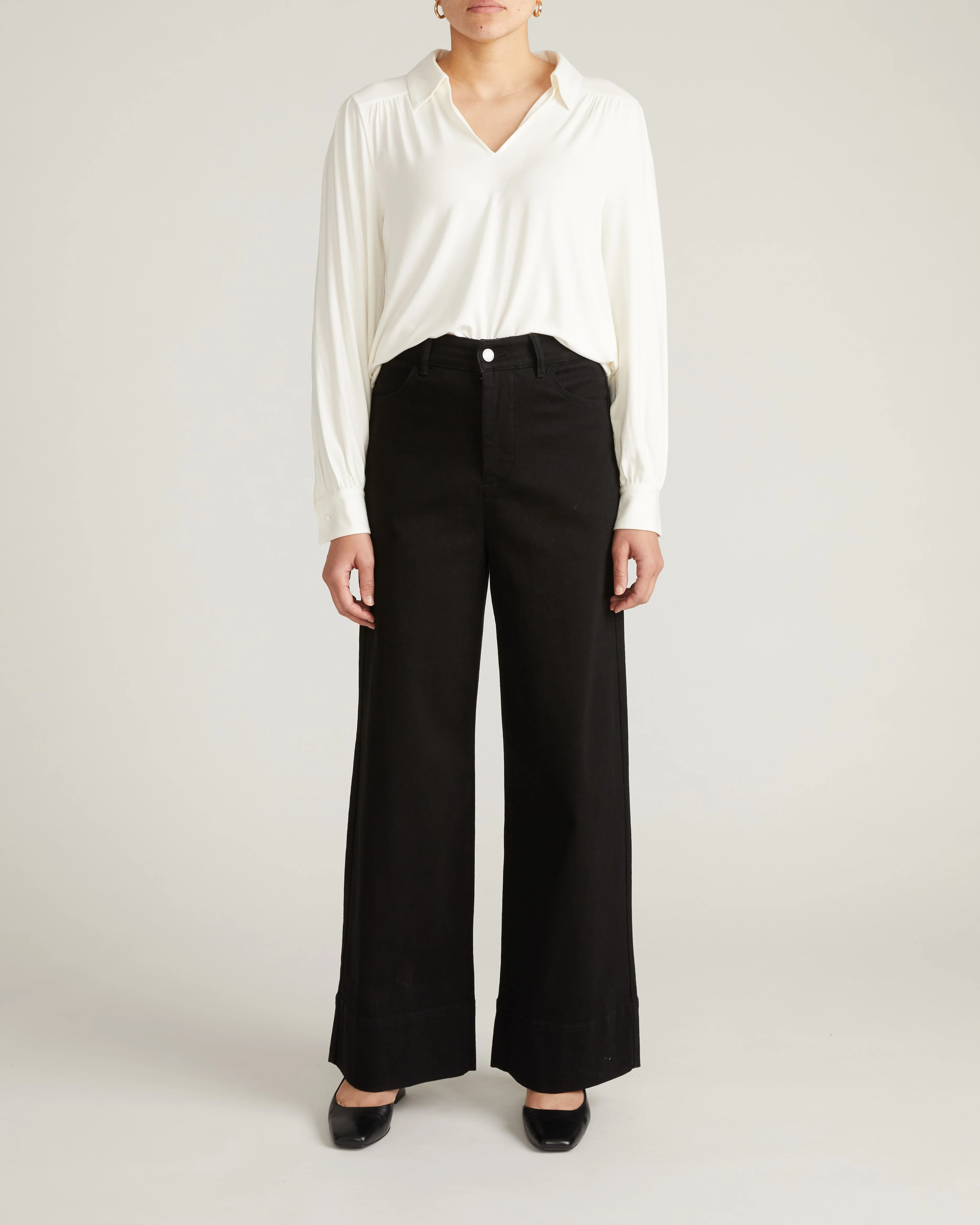 Moore Liquid Jersey Blouse - White - Image 5
