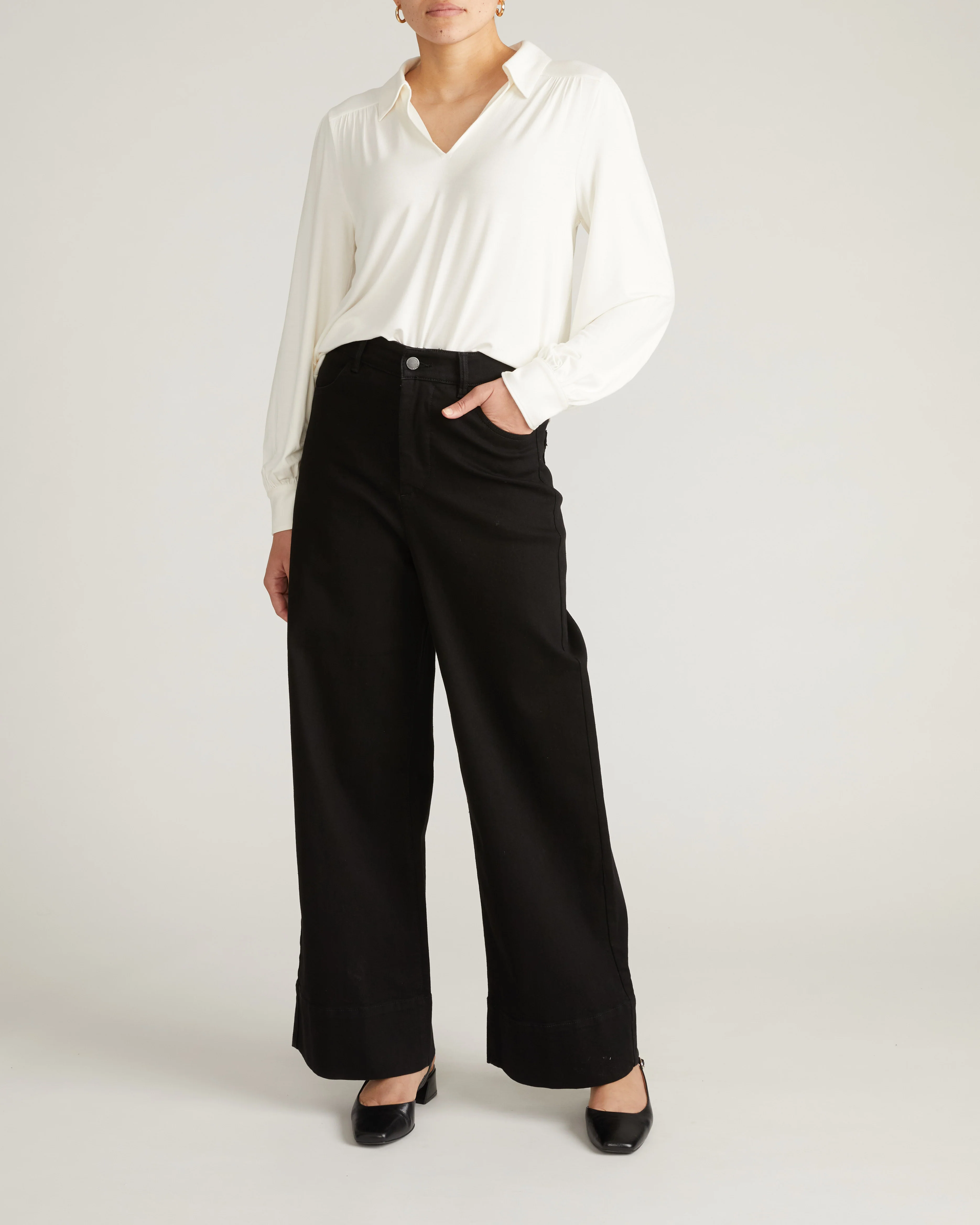 Moore Liquid Jersey Blouse - White - Image 6